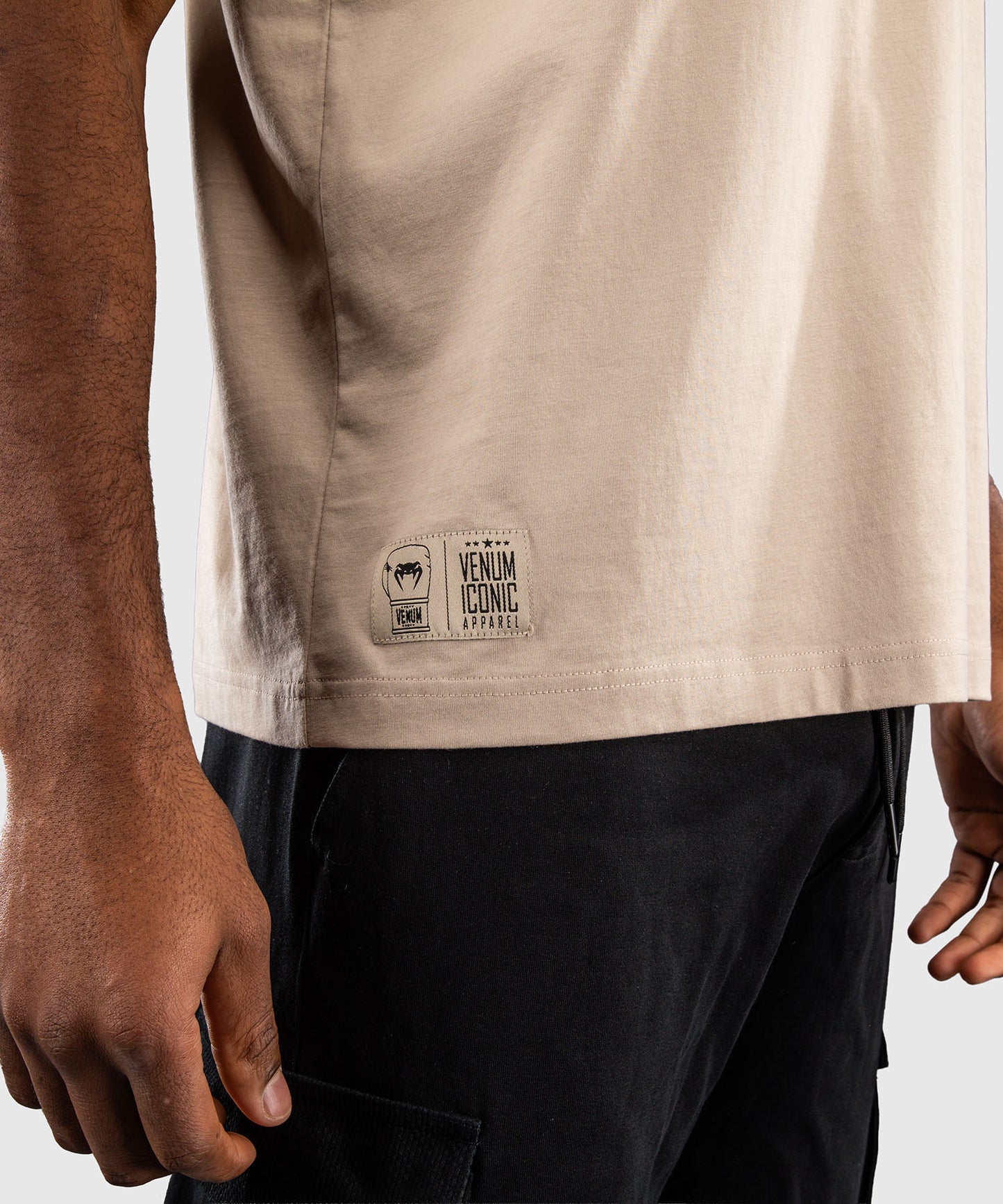 Venum Fight Icon Cotton T-Shirt - Beige