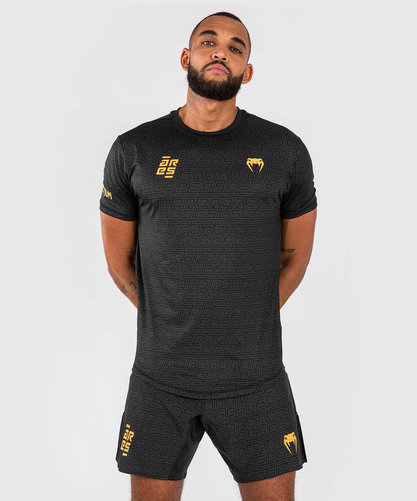 Venum x Ares Men’s Dry-Tech Shirt - Black/Gold