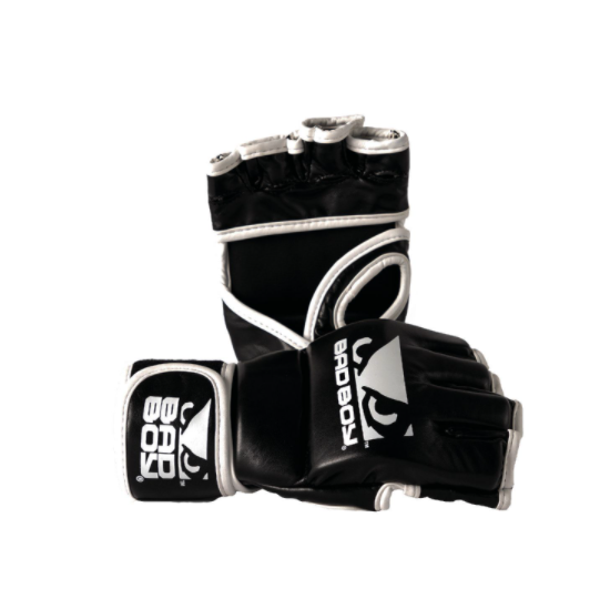 Gants de MMA avec pouces Bad Boy - Noir/Blanc