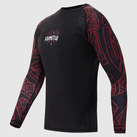 Rashguard Fumetsu Berserker - Manches Longues - Noir/Rouge