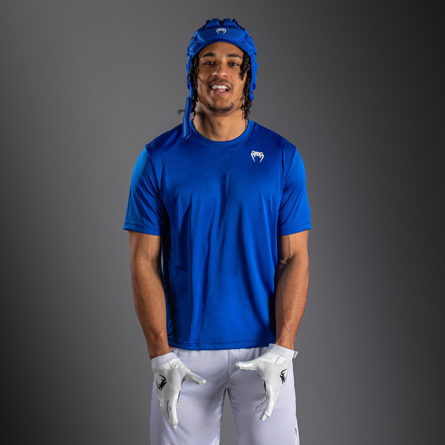 T-shirt à manches Courtes Venum Lineup Performance - Bleu Royal/Blanc