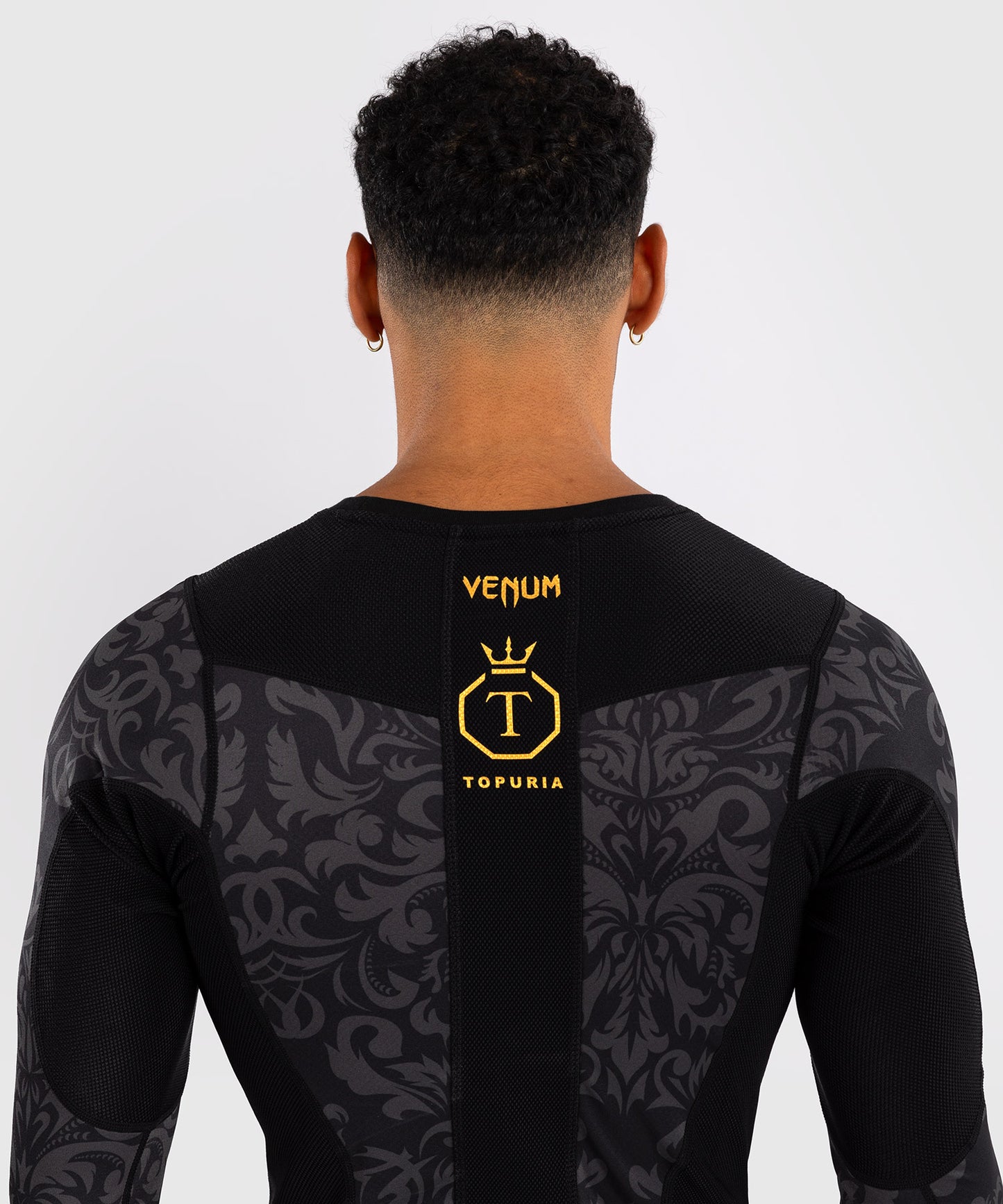 Venum x Topuria Unmatched Edition Langarm Rashguard - Schwarz/Gold