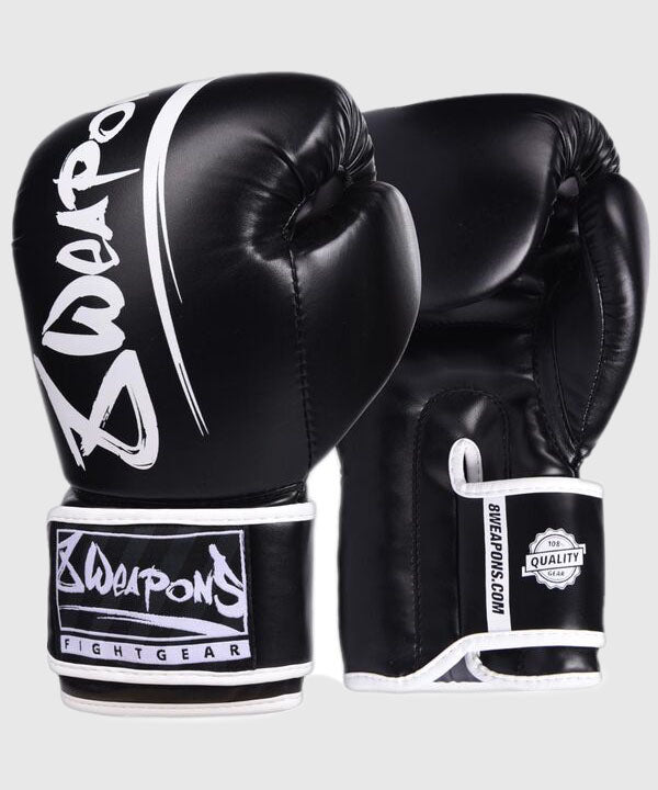 Gants de Boxe - 8 Weapons Unlimited - Noir/Blanc