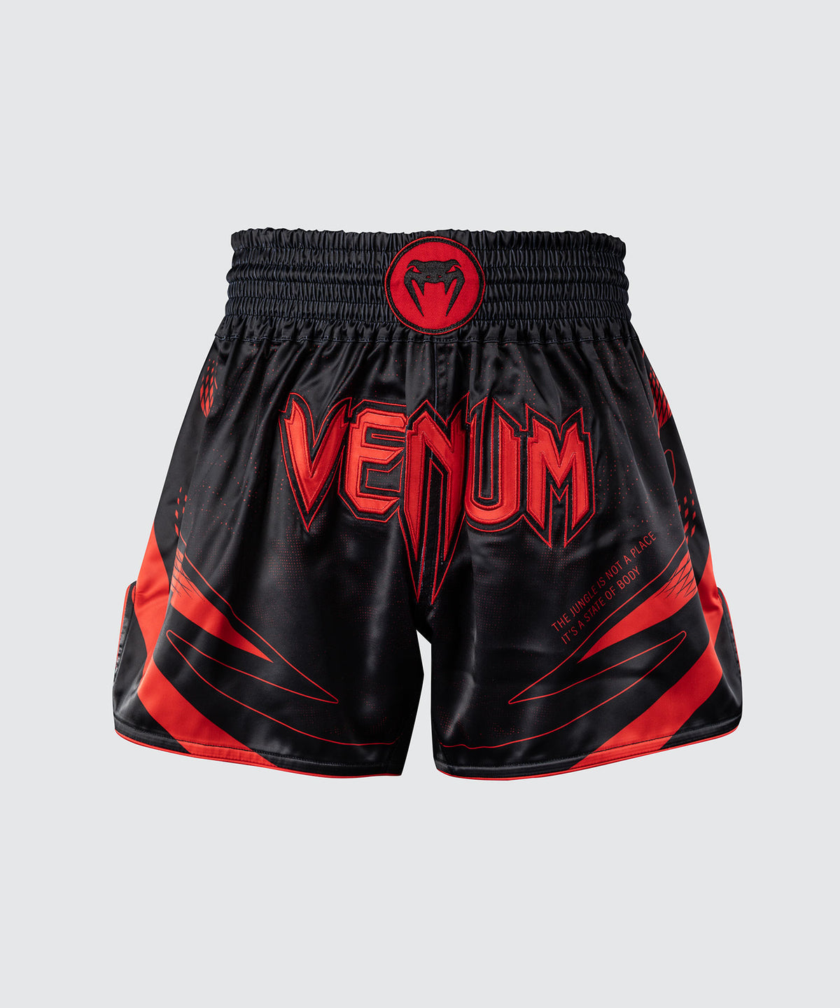 Venum Amazonia Reborn Pantalón corto de Muay Thai - Negro/Rojo