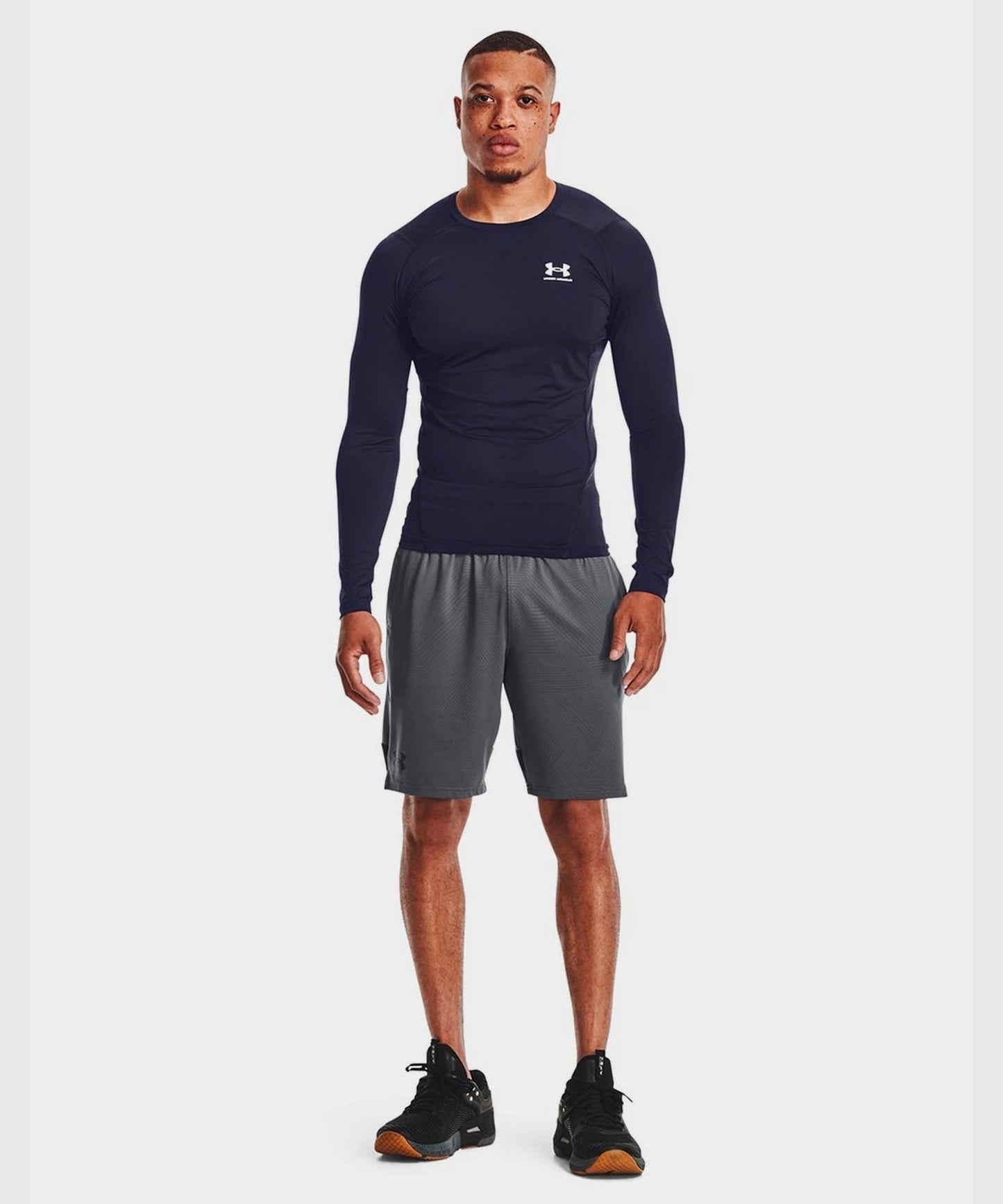 T-Shirt Manches Longues Under Armour Heatgear® Armour - Bleu Marine