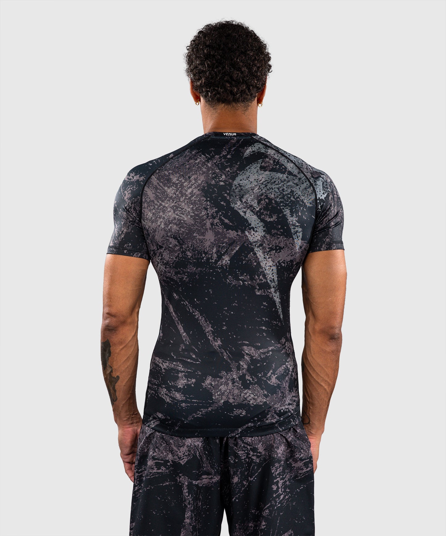Venum Rage & Workout Short Sleeve Rashguard - Black/Grey