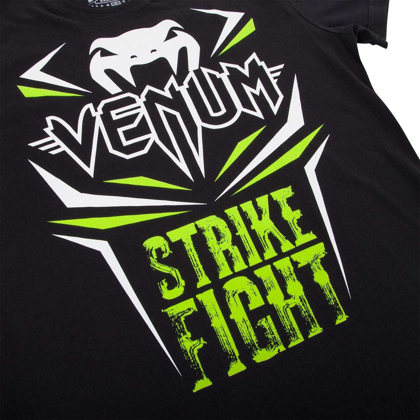 T-shirt Venum Strike Fight - Noir/Vert fluo