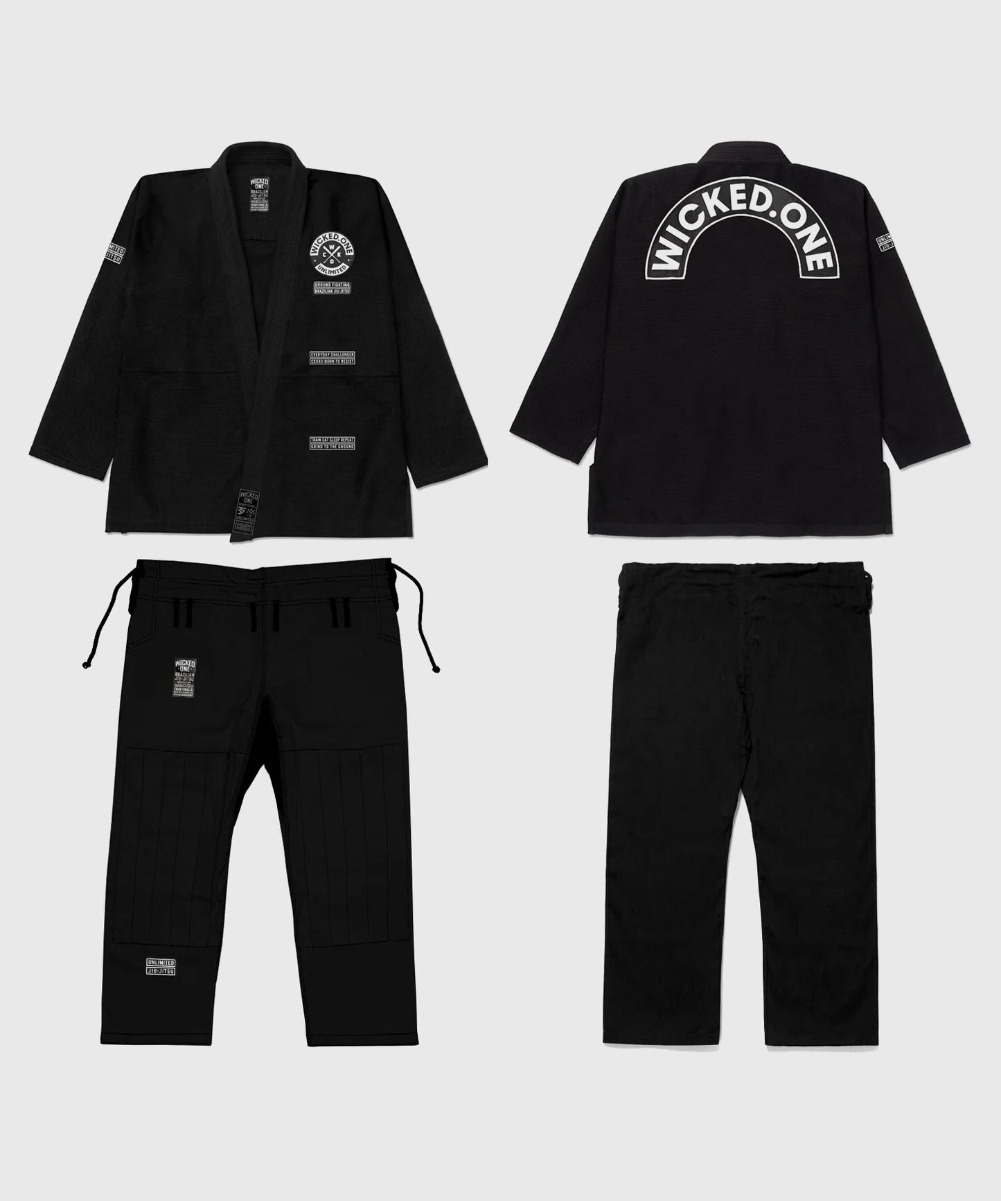 Wicked One Motor Kimono JJB - Negro