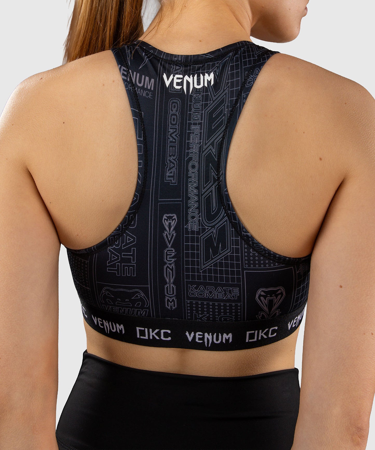 Karate Combat by Venum Sport-BH – Schwarz/Grau