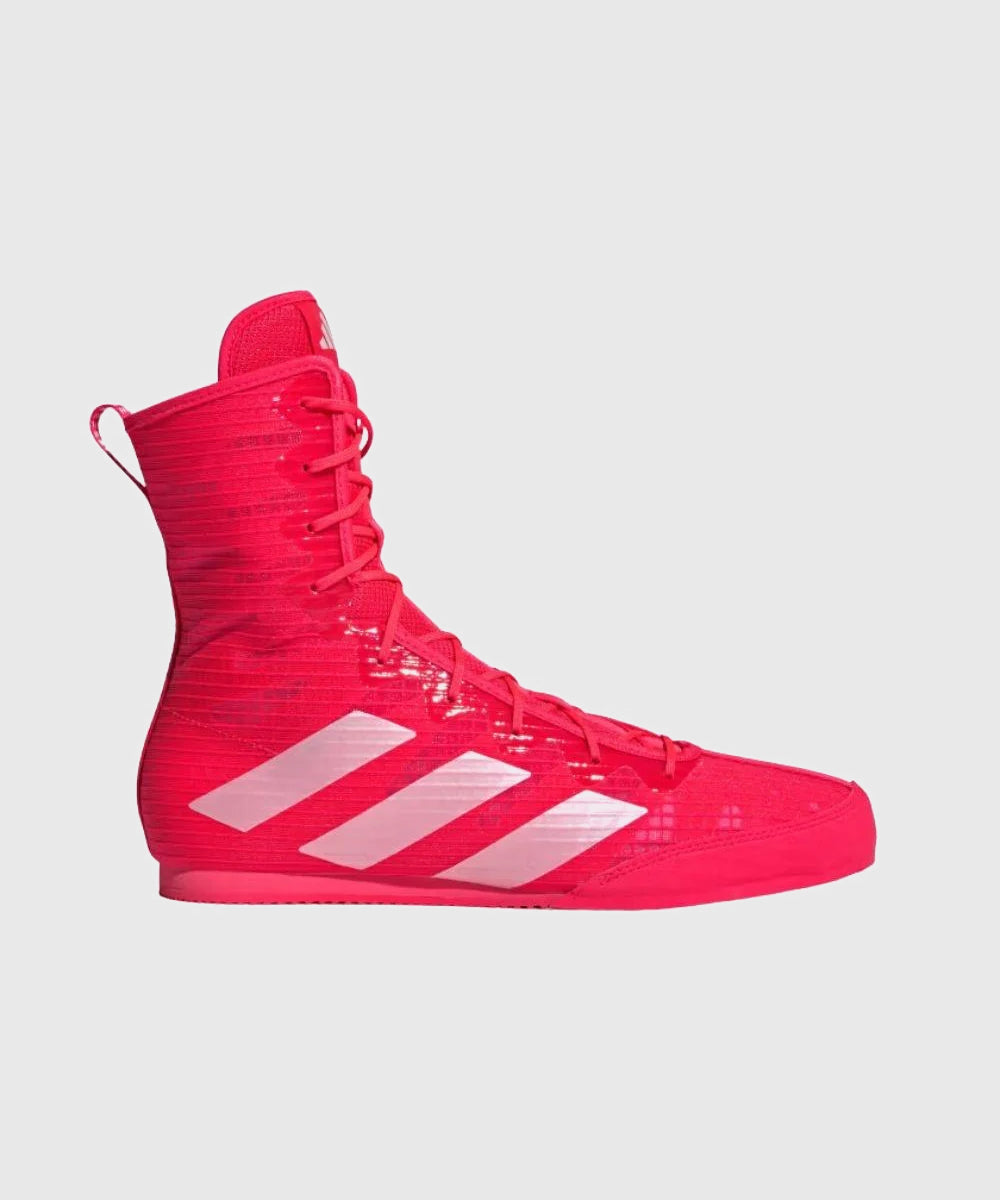 Adidas Box Hog 4 Zapatillas de Boxeo - Rojo/Blanco