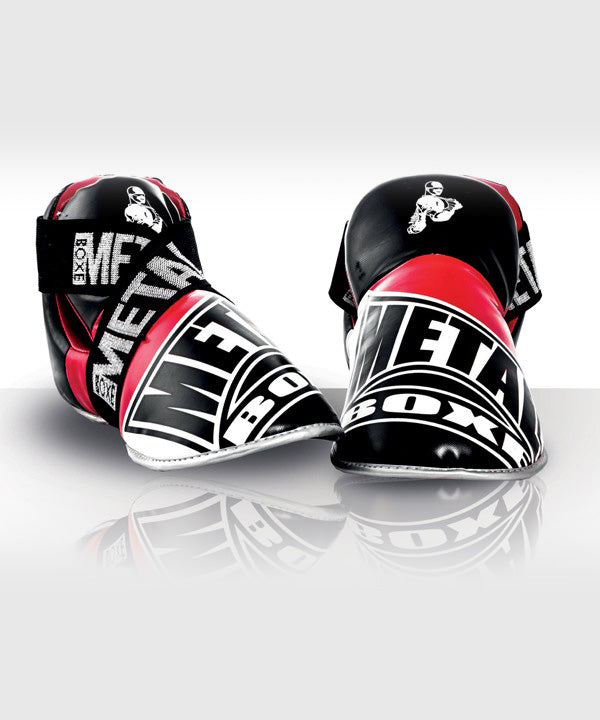Protège-pieds Full léger Compétition Metal Boxe – Noir