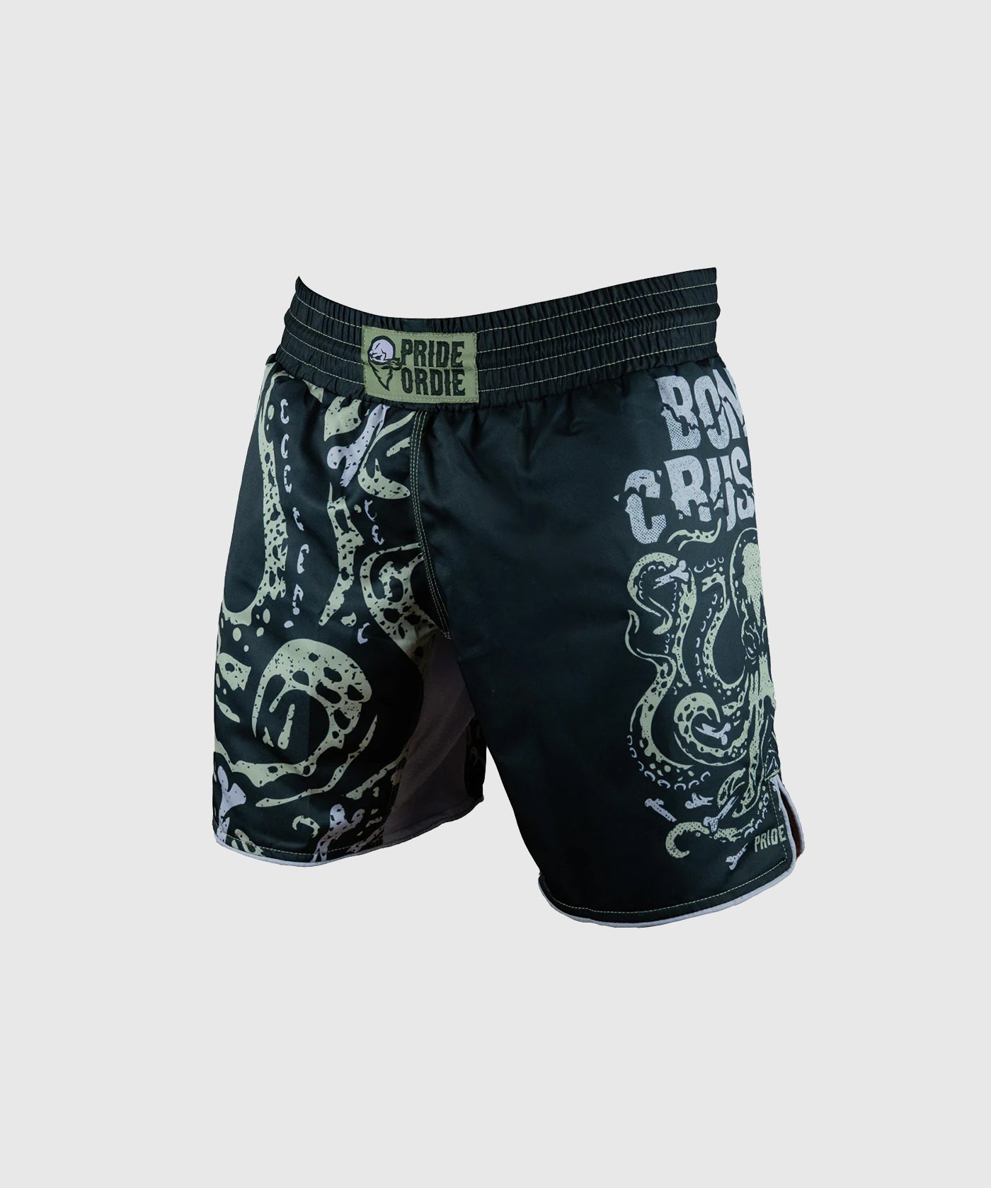 Pride Or Die Bone Crusher V2 Fight Shorts - Black