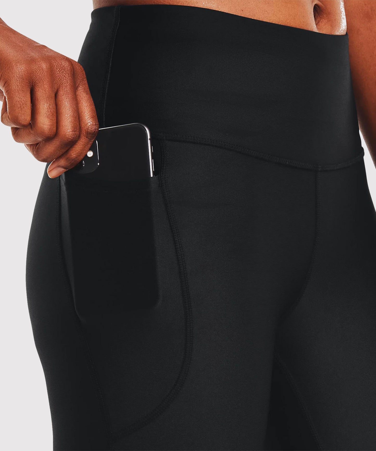 Under Armour Heatgear® Corsario de Cintura Alta Para Mujer – Negro