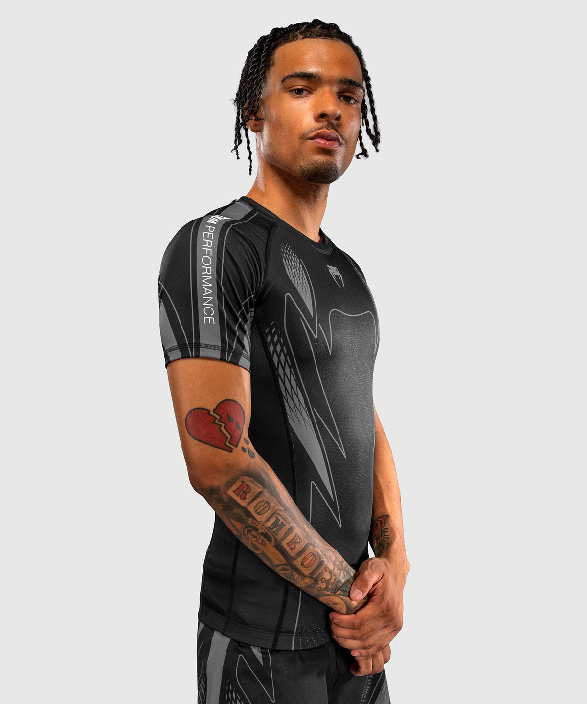 Venum Amazonia Reborn Maglia a compressione a maniche corte - Nero/Grigio