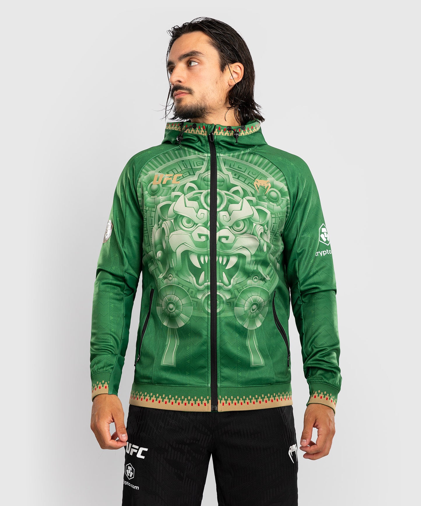 Men’s Noche UFC 2.0 By Venum Green Authentic Fight Night Walkout Hoodie