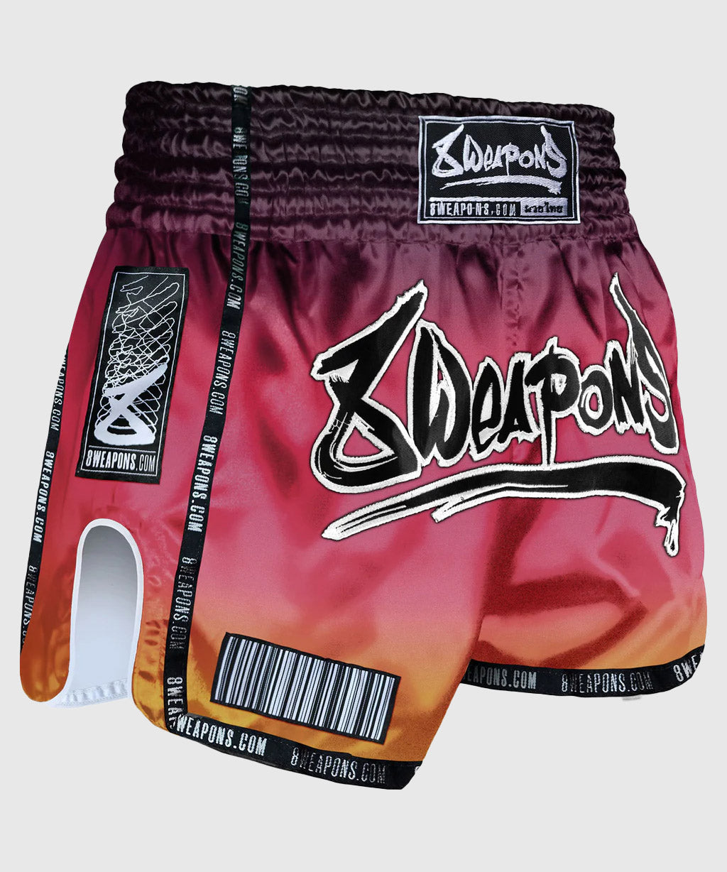 8 Weapons Vivo Sunsphere Pantalones de Muay Thai - Rojo