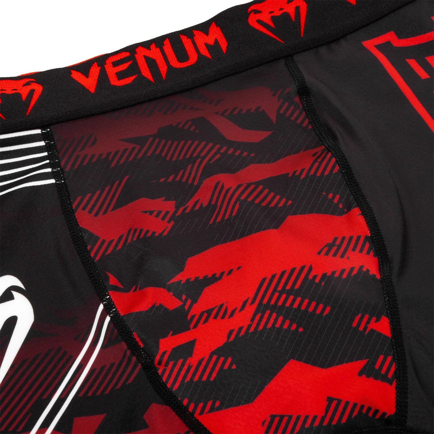 Venum Okinawa 2.0 Compression Shorts - Black/White-Red