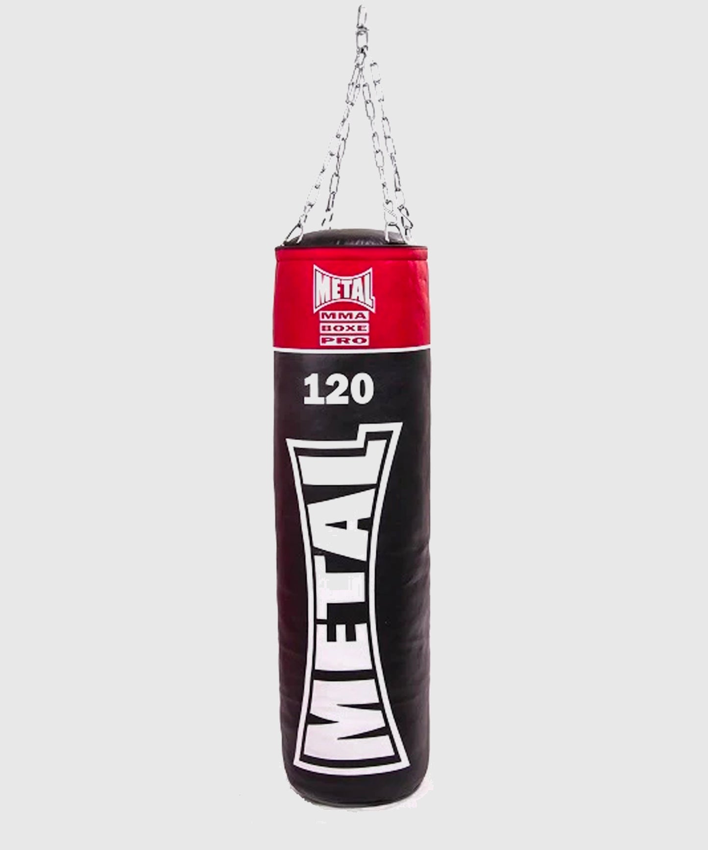 Sac de frappe Metal Boxe PU 120 cm Plein - Noir