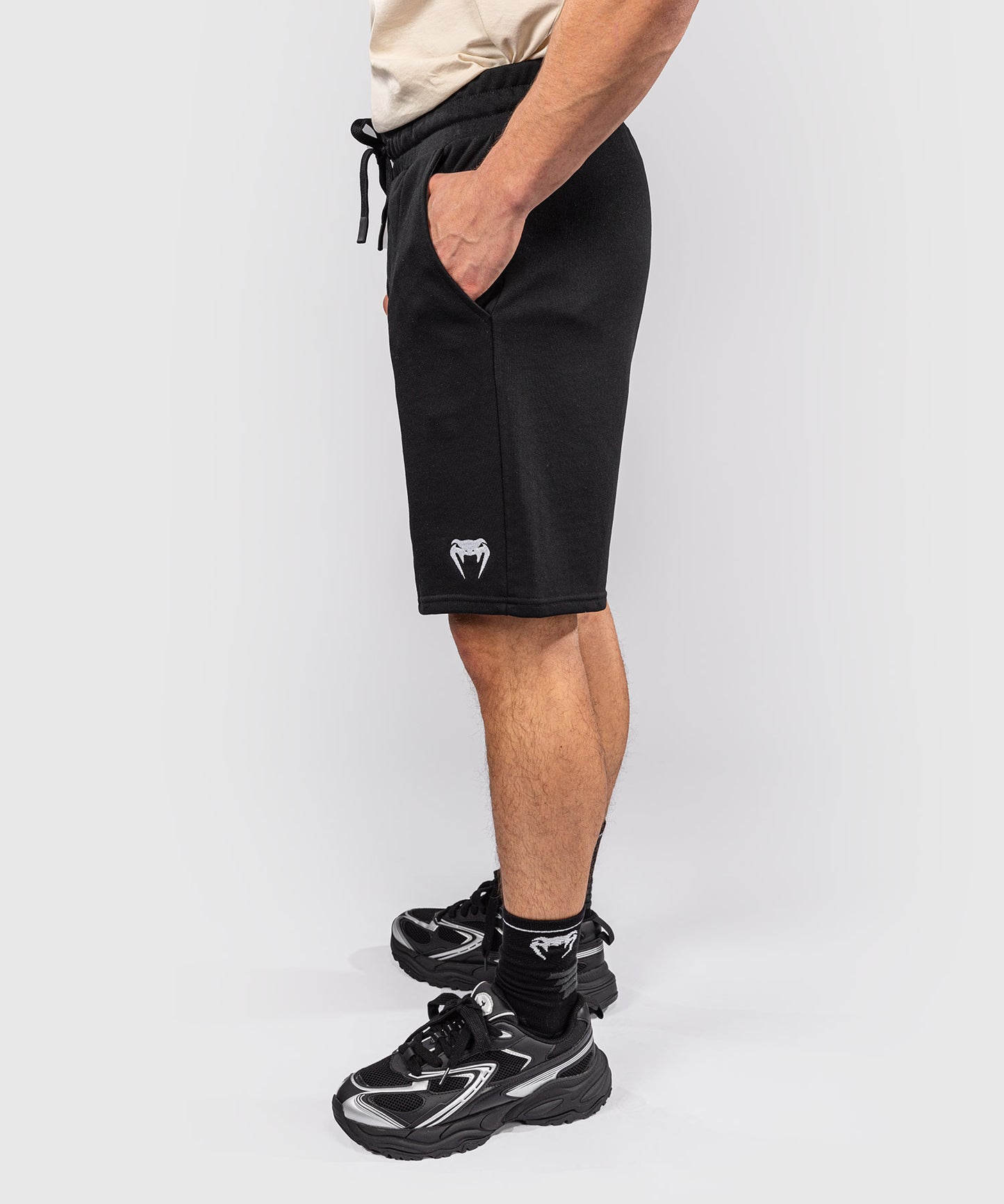 Venum Classic Fleece Cotton Shorts - Black