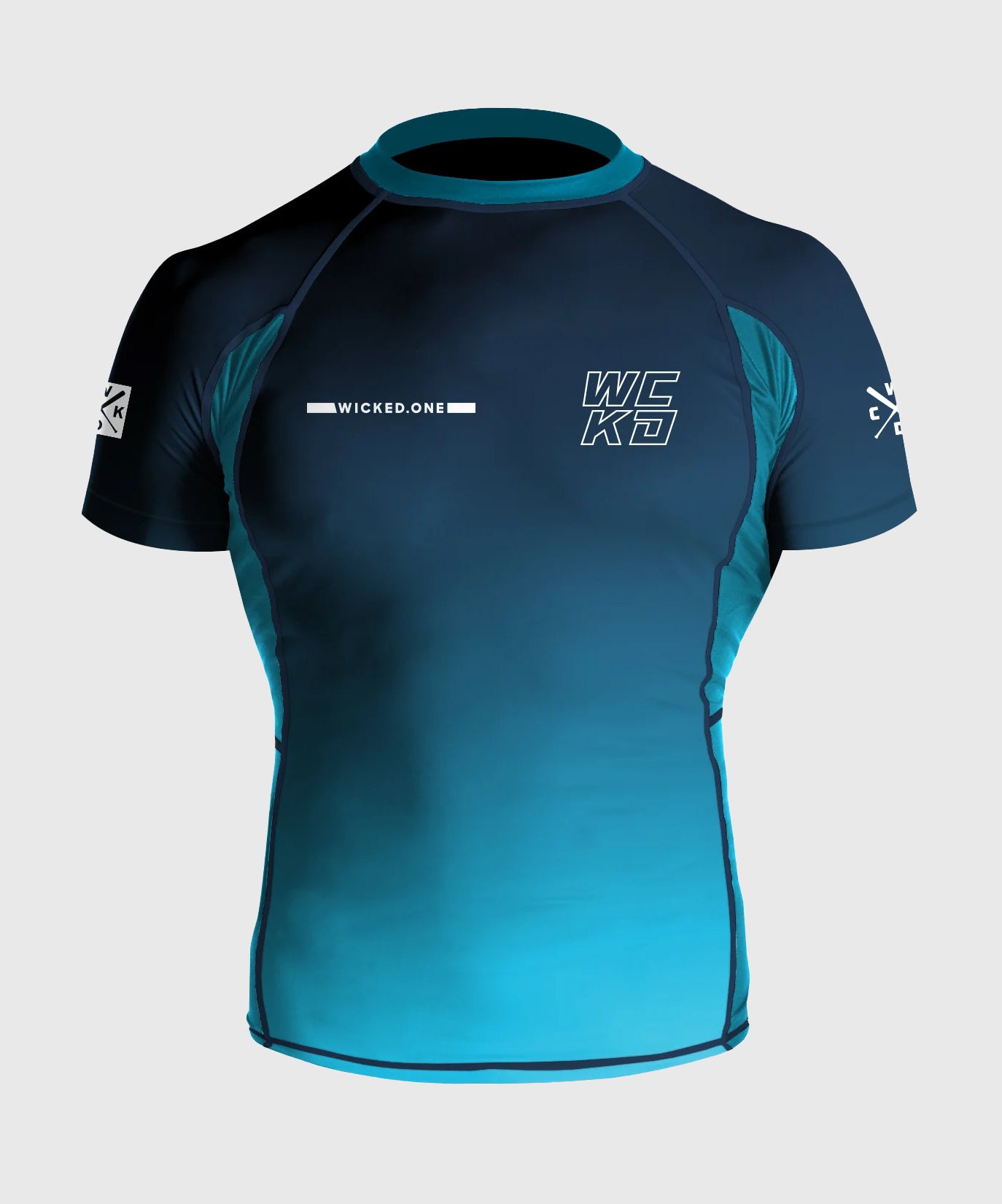 Wicked One Raw Kurzarm-Rashguard - Blau