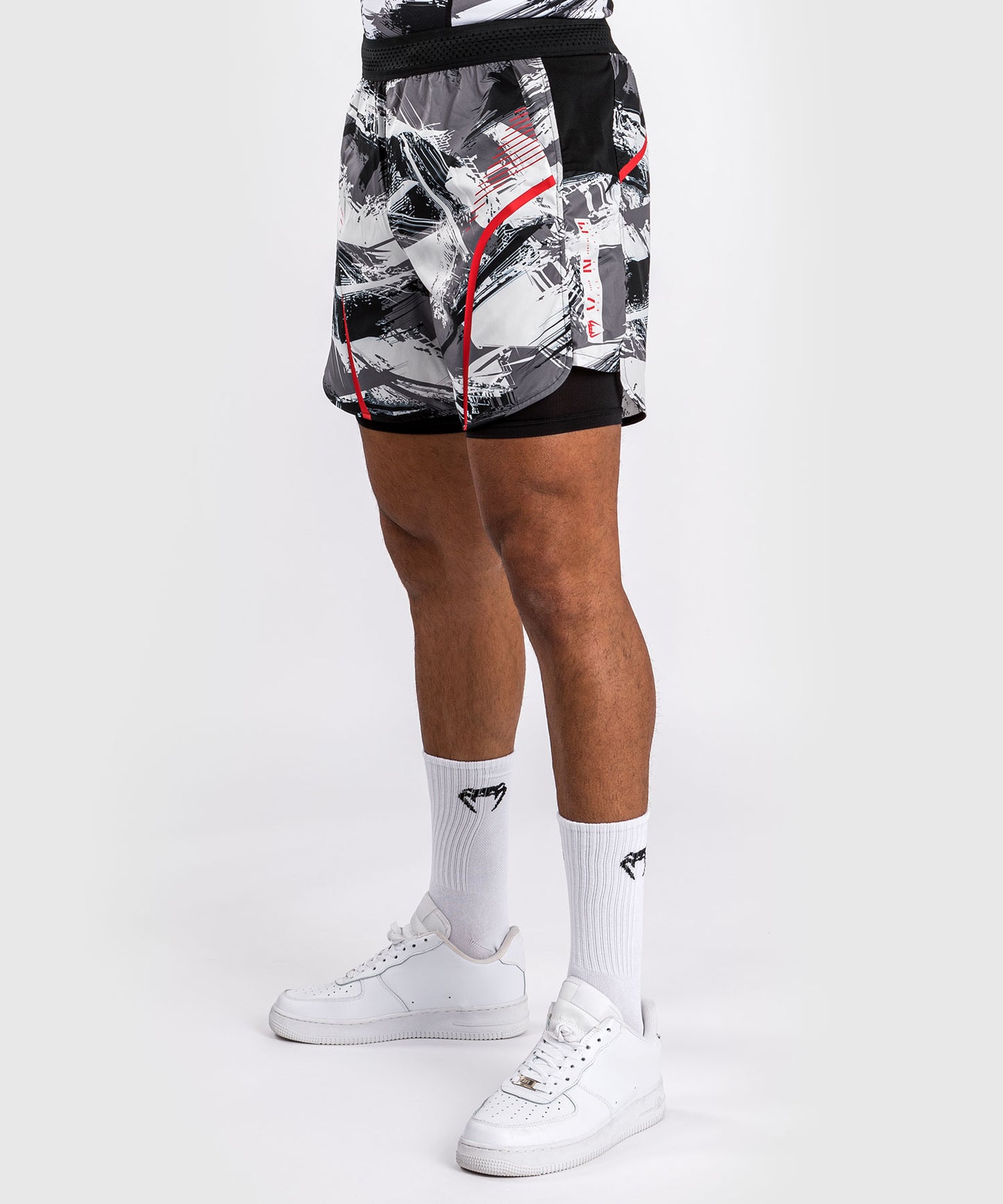 Venum Electron 3.0 Trainingsshorts - Grau/Rot