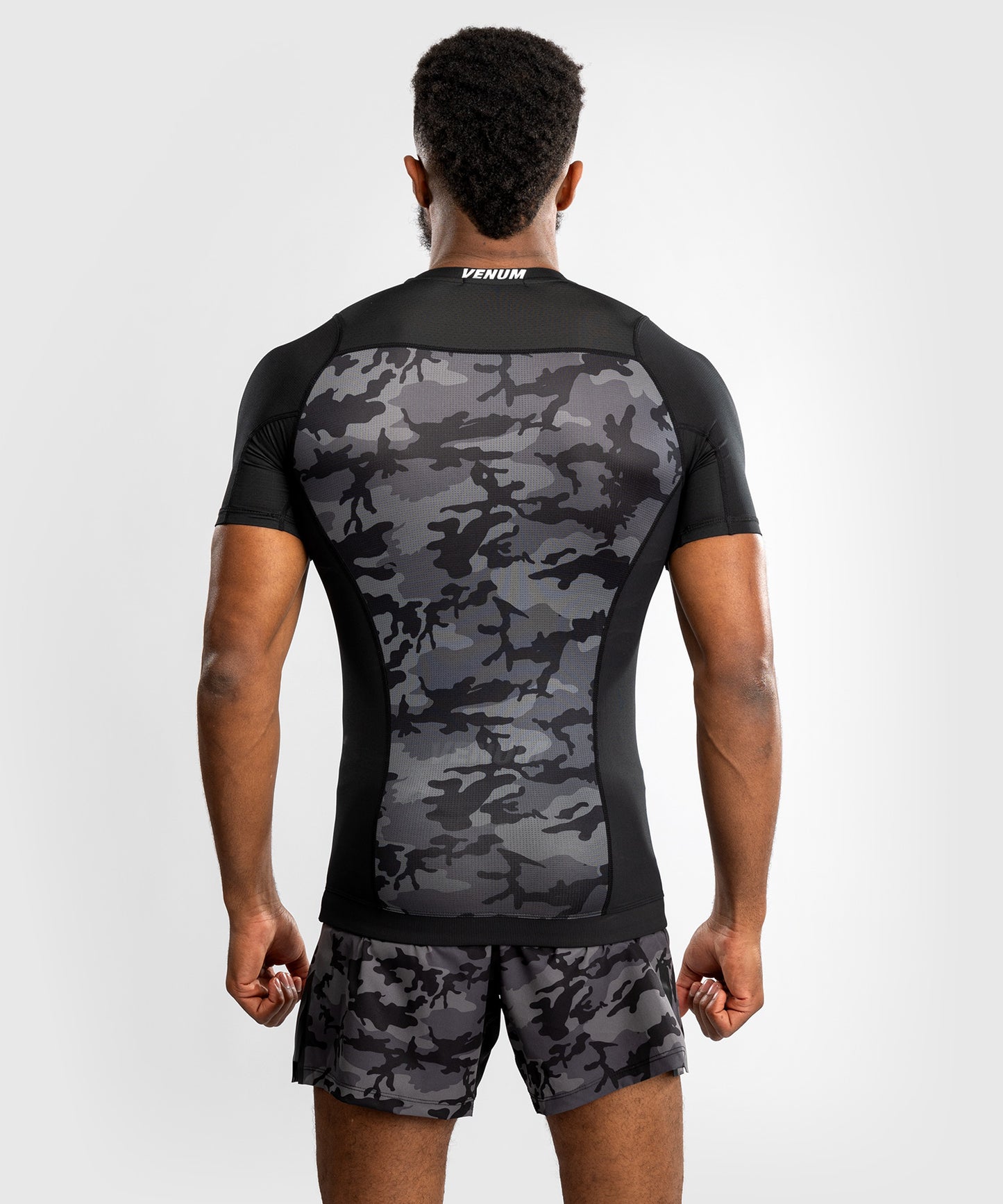 Venum x Polaris Short Sleeve Rashguard - Black/Storm Grey