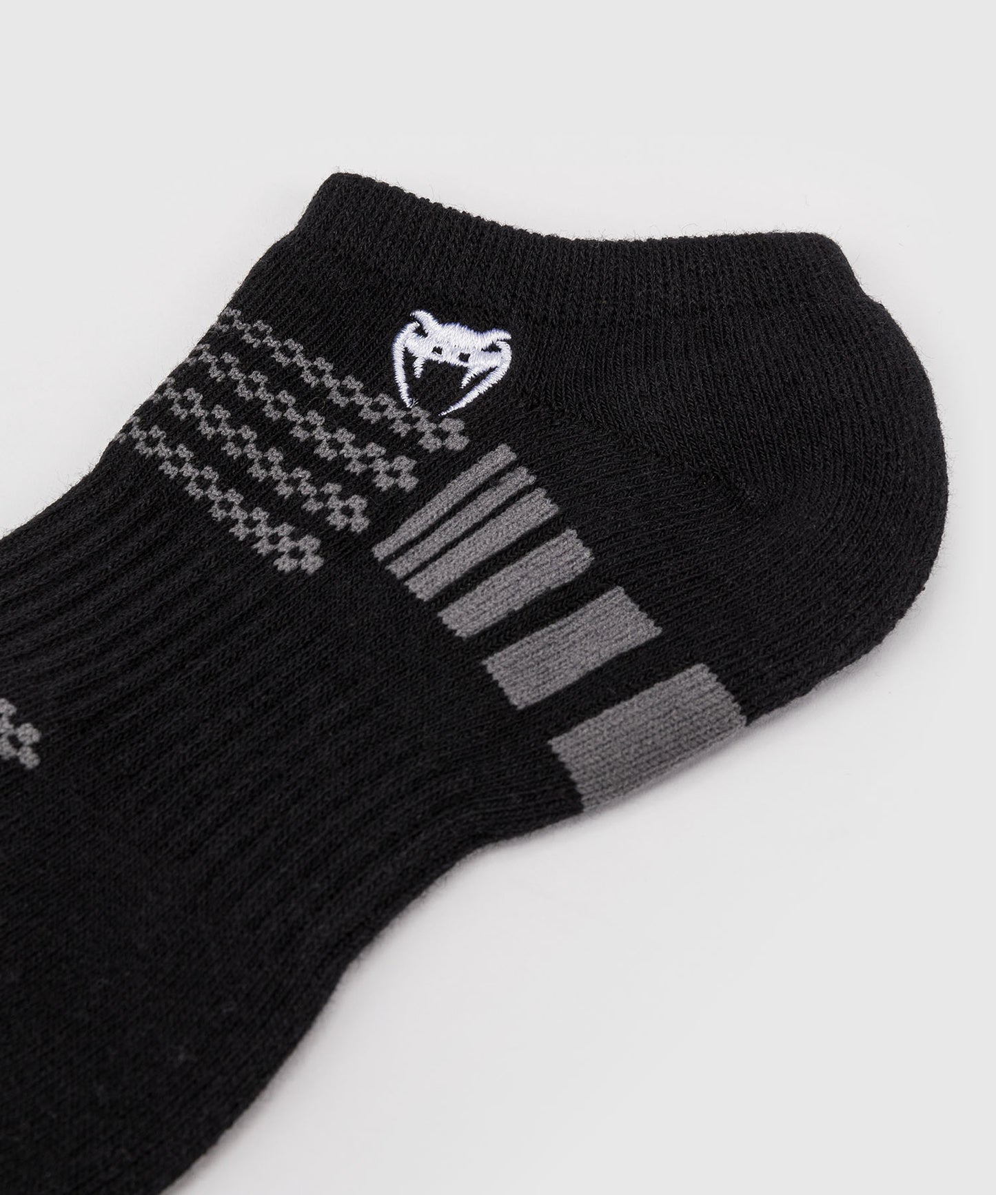 Venum Vector No-Show Socks 3 Pack - Black/Grey