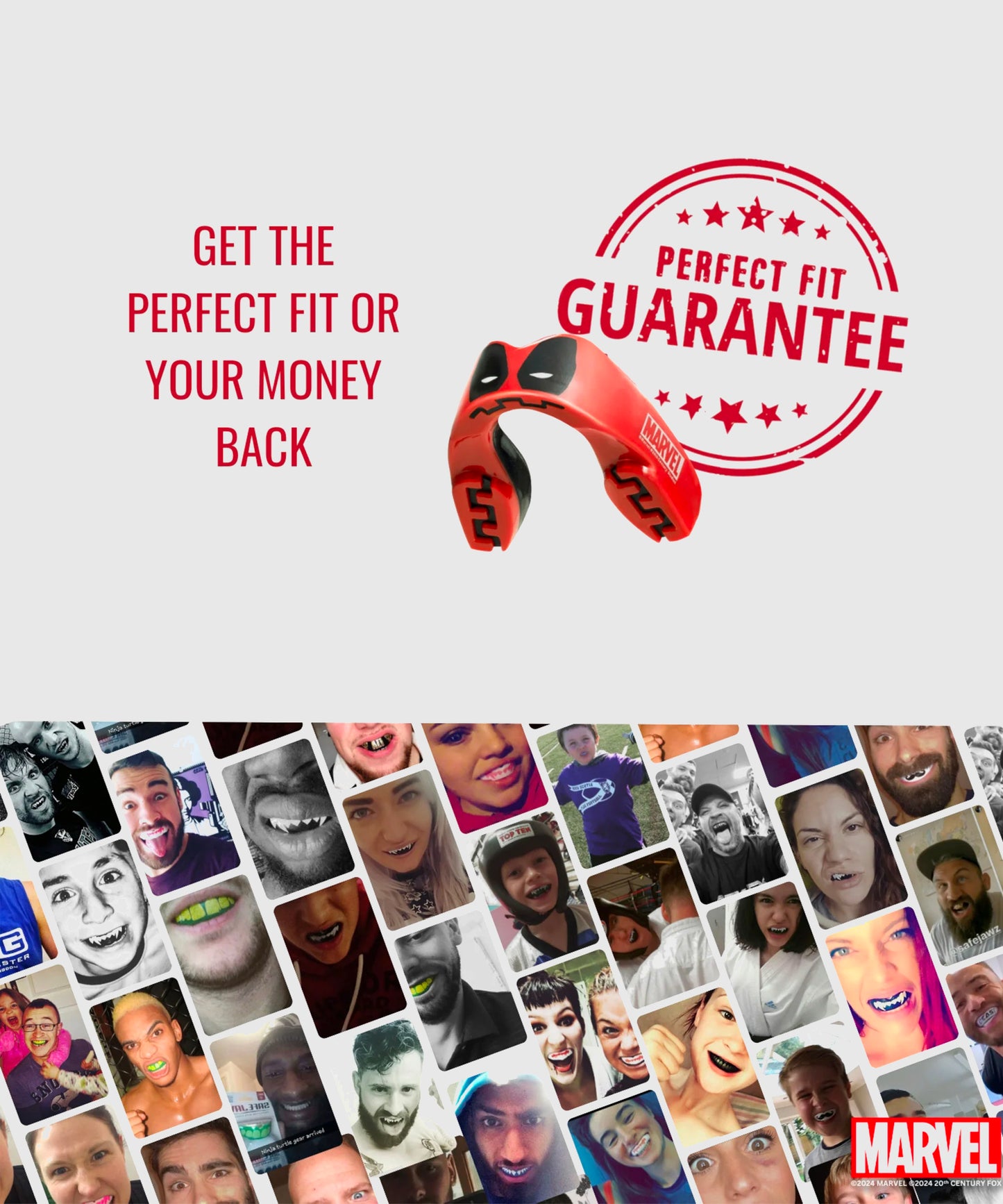 Safejawz Marvel Mouthguard – Red