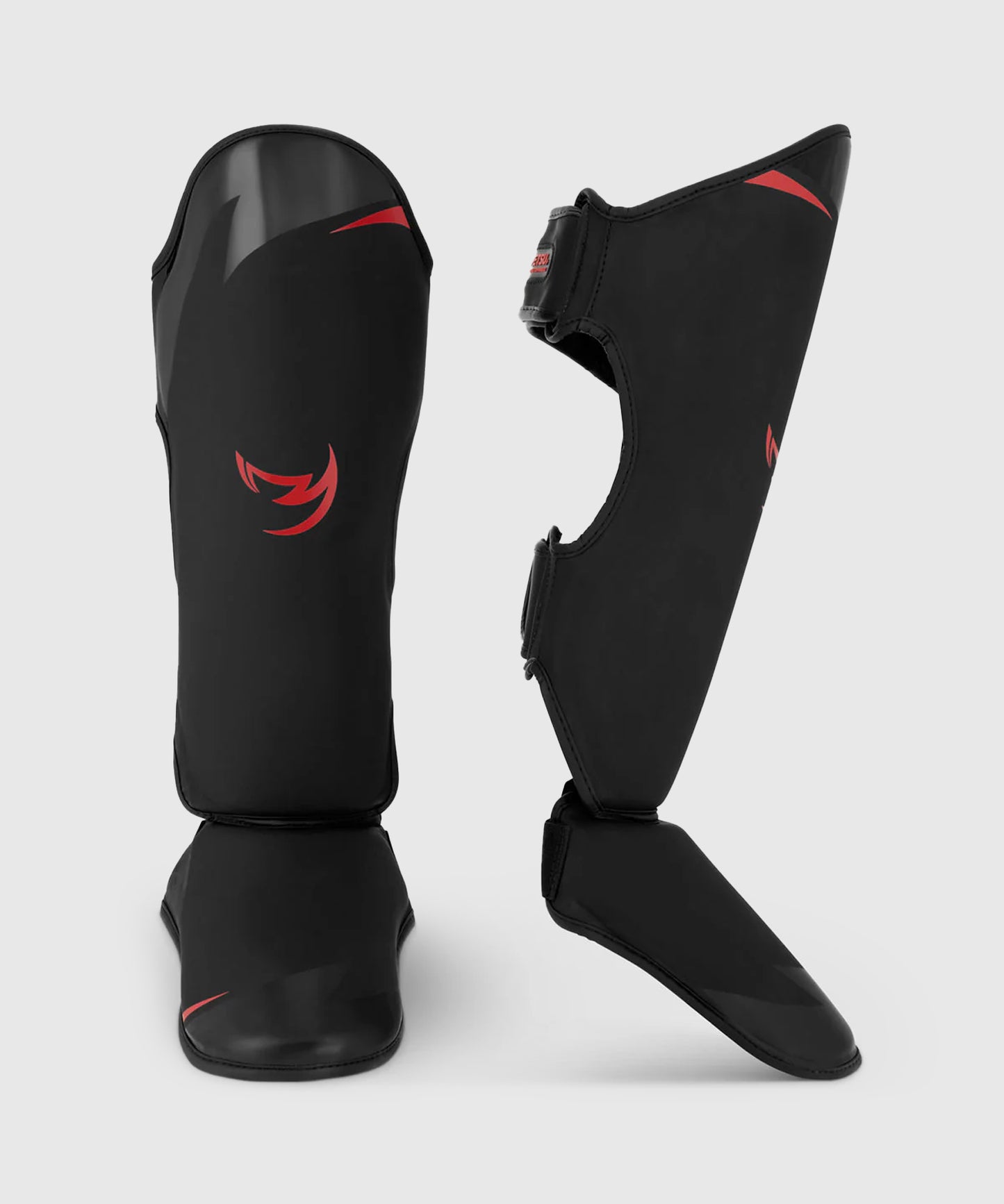 Fumetsu Ghost S3 Shin Guards - Black/Red