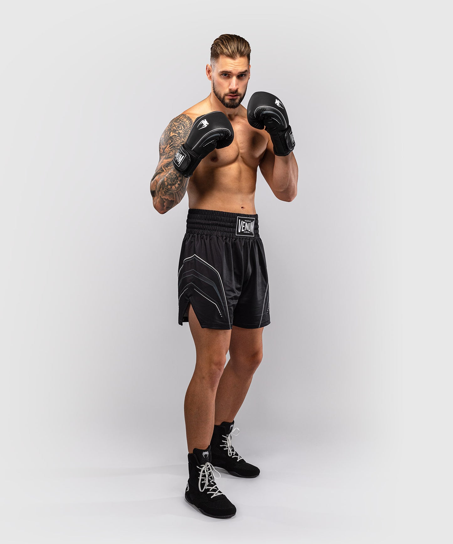 Venum Streamline Boxshorts – Schwarz/Weiß