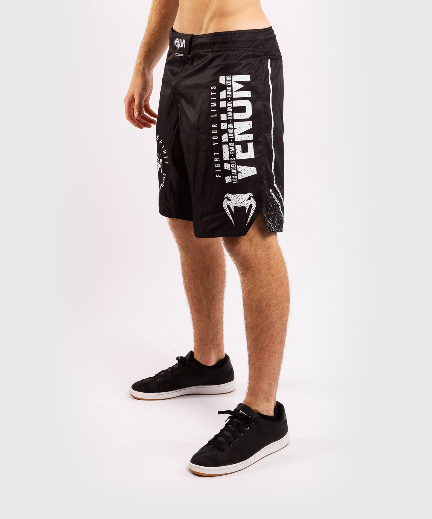 Fightshort Venum Signature - Noir/Blanc