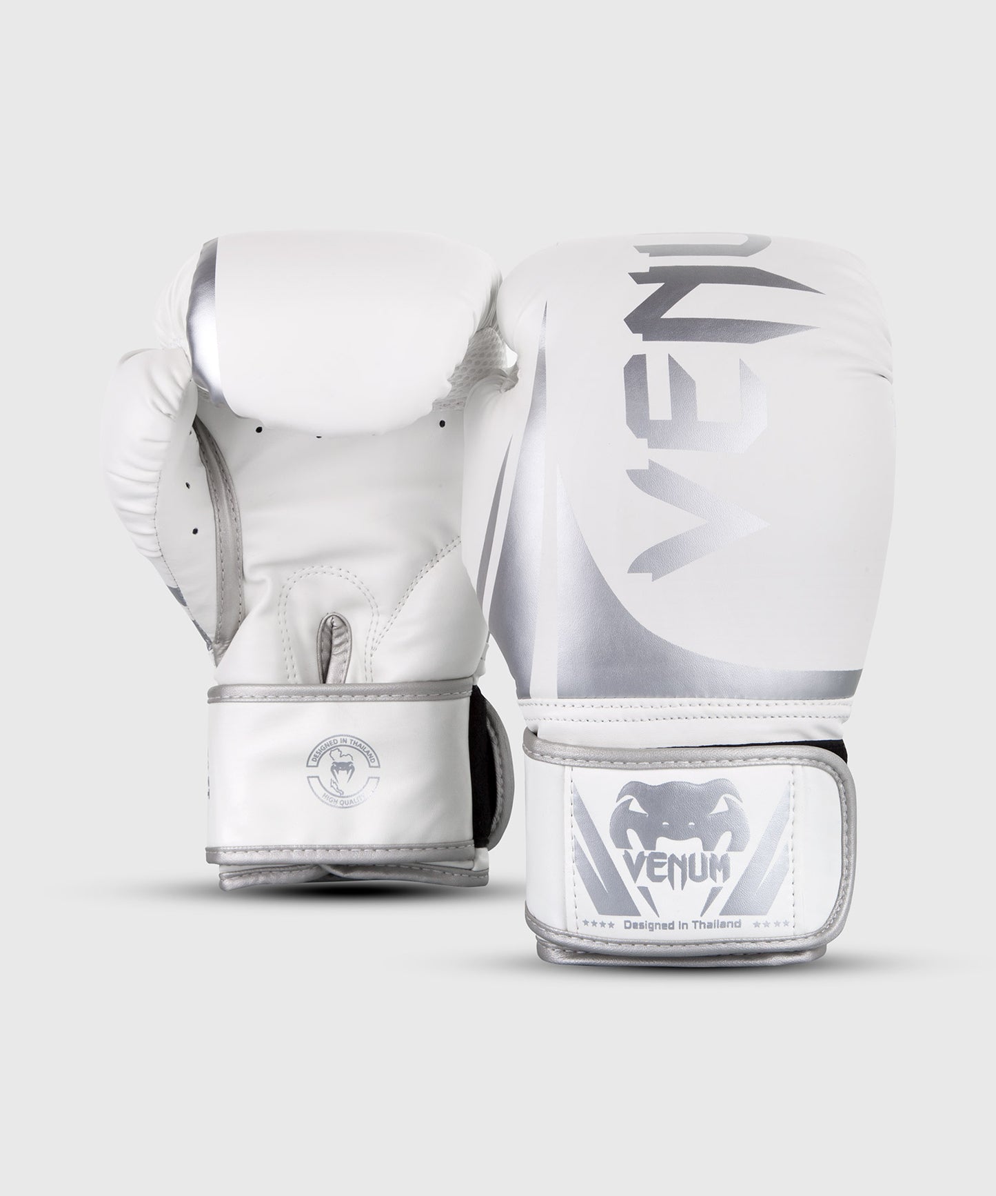 Guantes de Boxeo Venum Challenger 2.0 - Blanco/Plateado