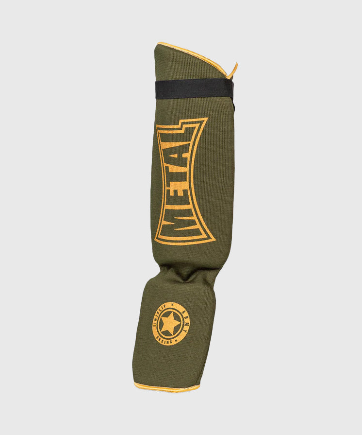 Metal Boxe Military Schienbein- und Spannschutz aus Baumwolle - Khaki