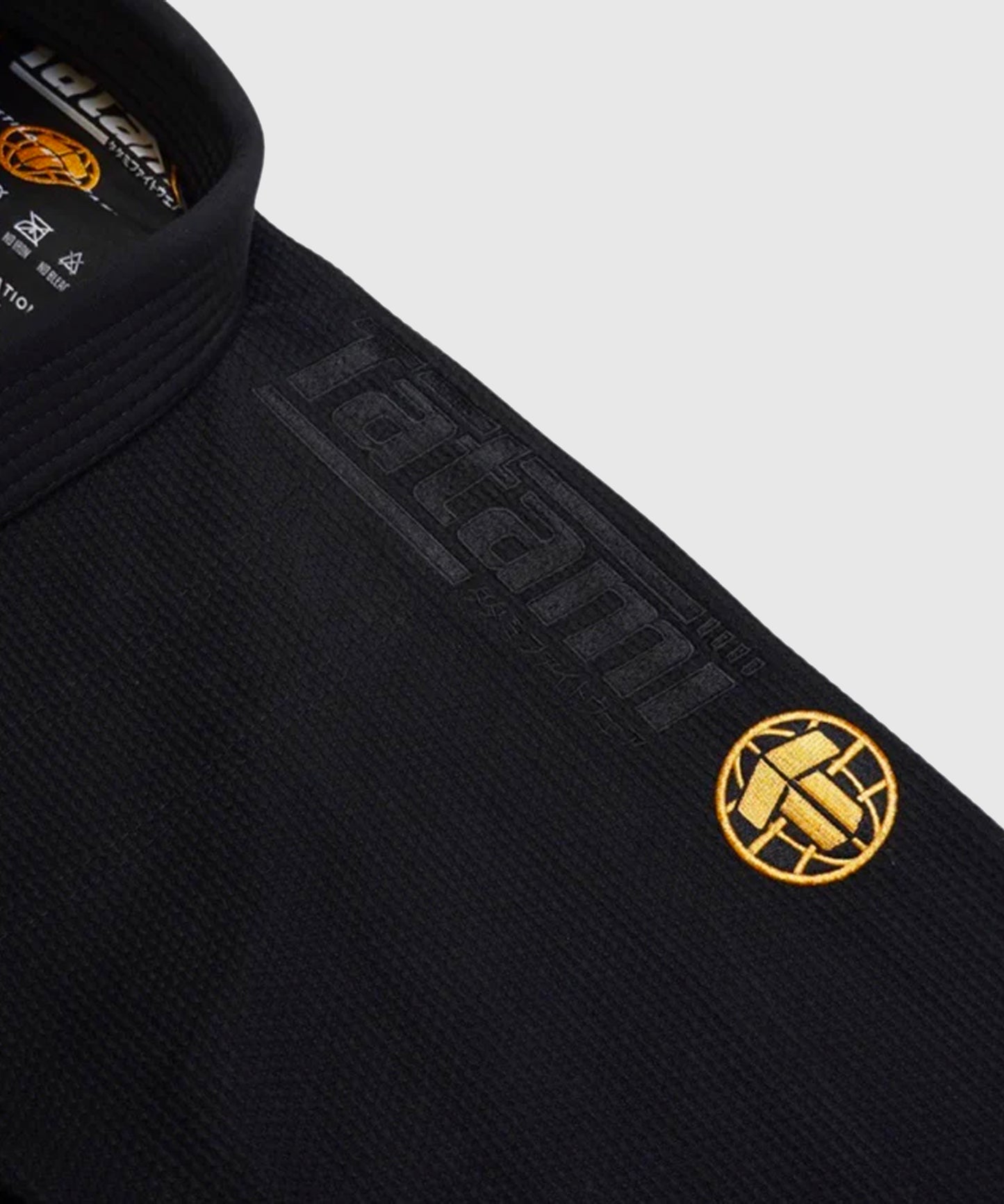 Tatami Fightwear Estilo Kimono BJJ Gold Label – Negro