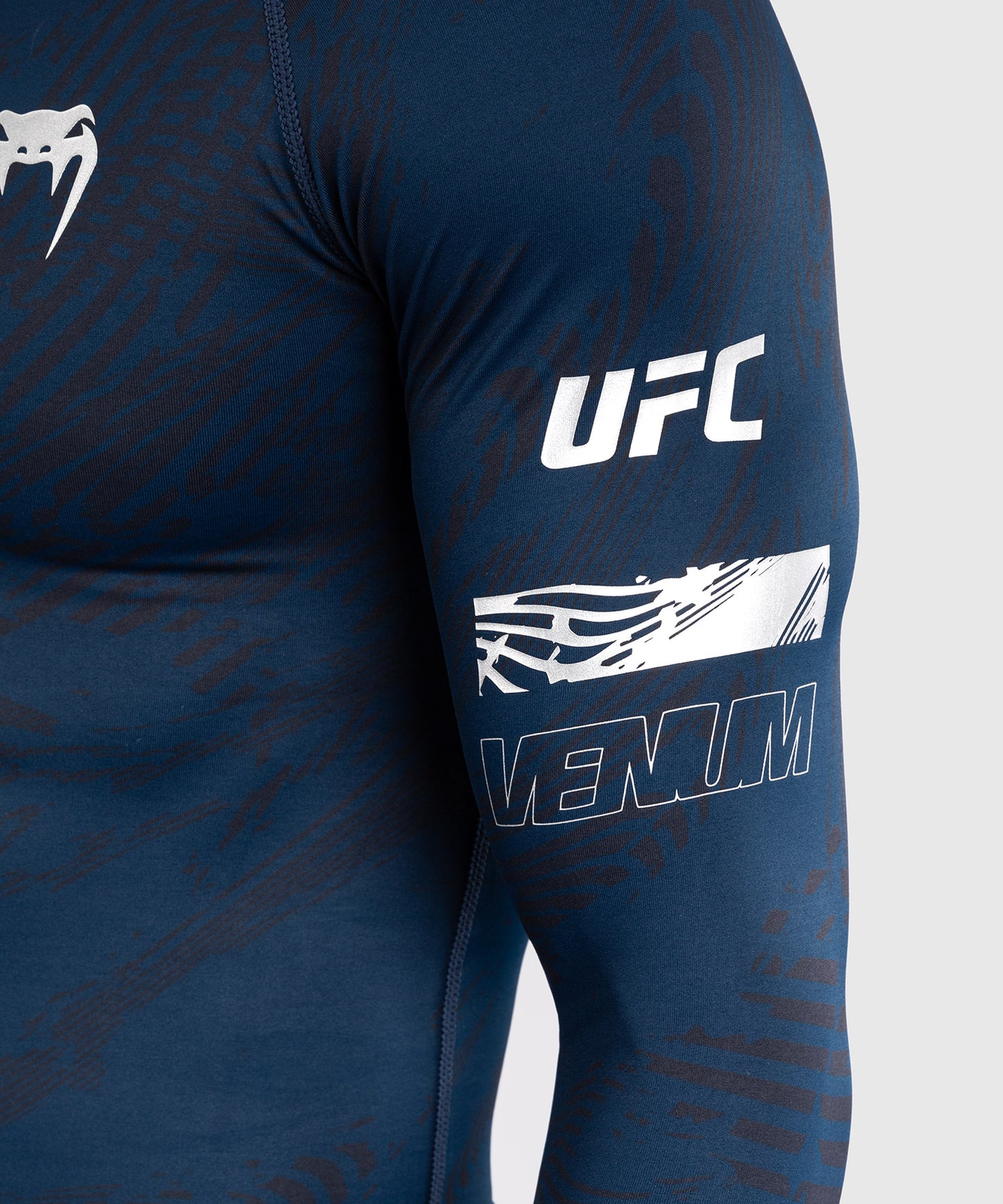 UFC Fusion by Venum Fight Week Rashguard a maniche Longhe Performance - Blu oceanico
