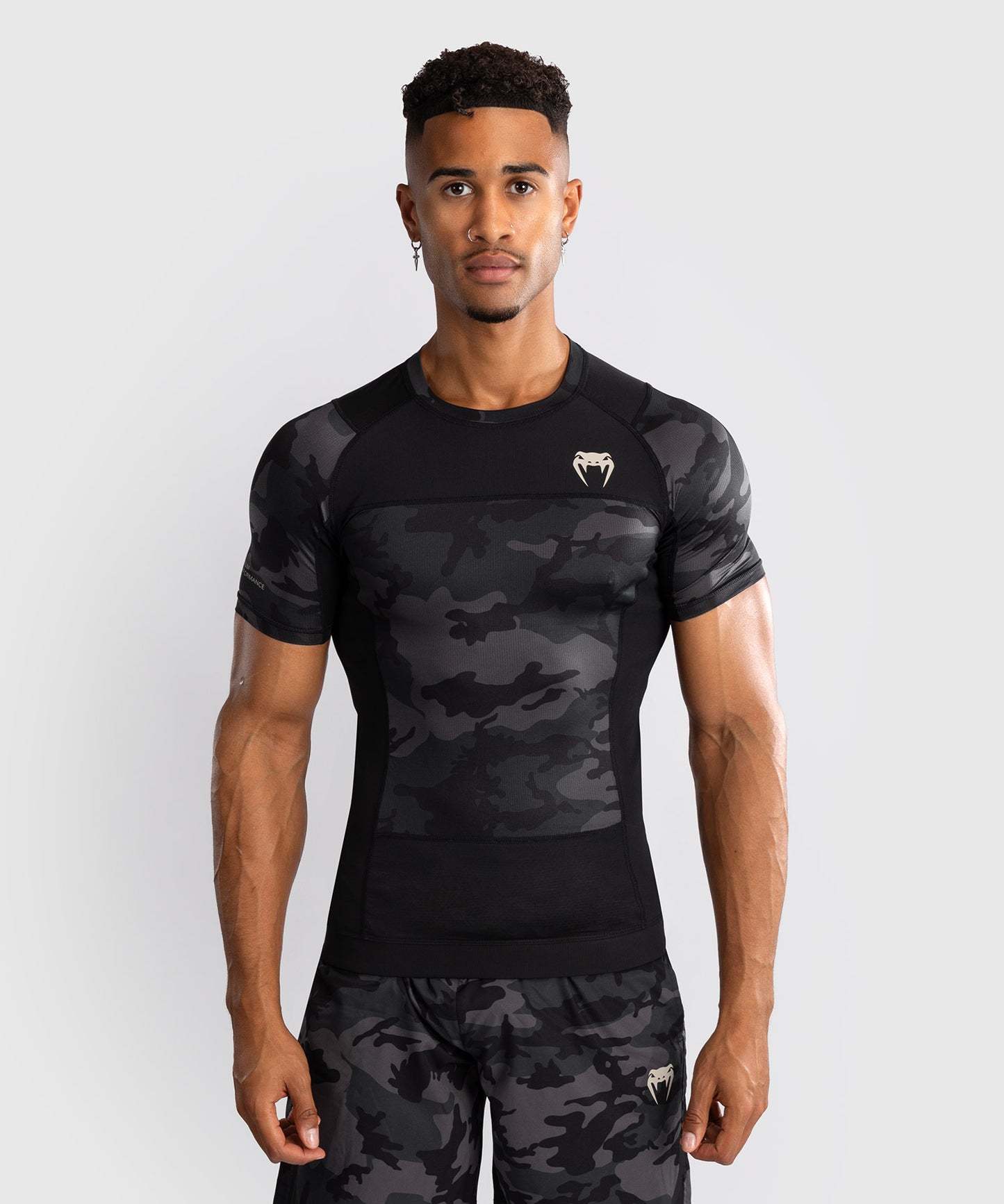 Rashguard à Manches Courtes Venum G-Fit Air pour Hommes - Camo Urban