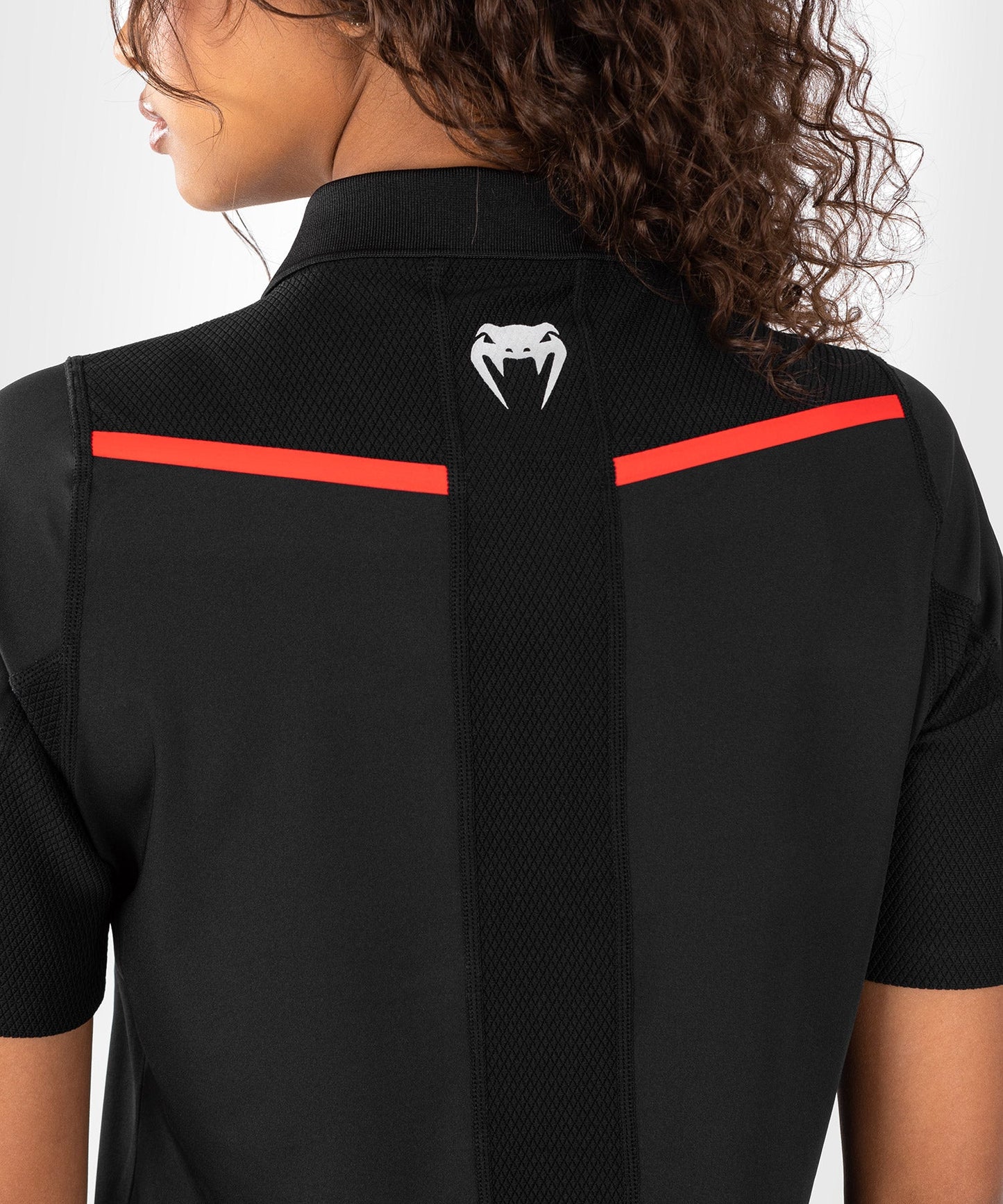 Women's UFC performance polo Venum Performance Institute 2.0 - black/red