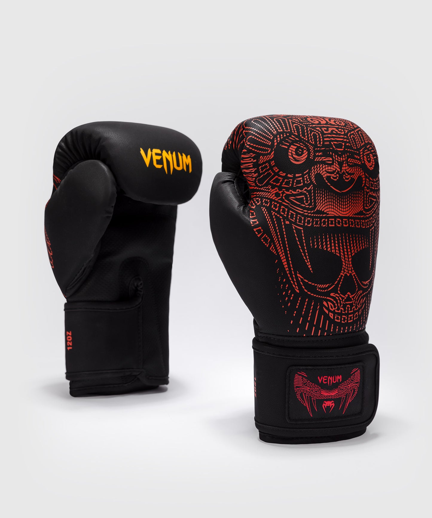 Gants de Boxe Venum Quetzal Fury - Noir/Rouge Fury/Mandarine