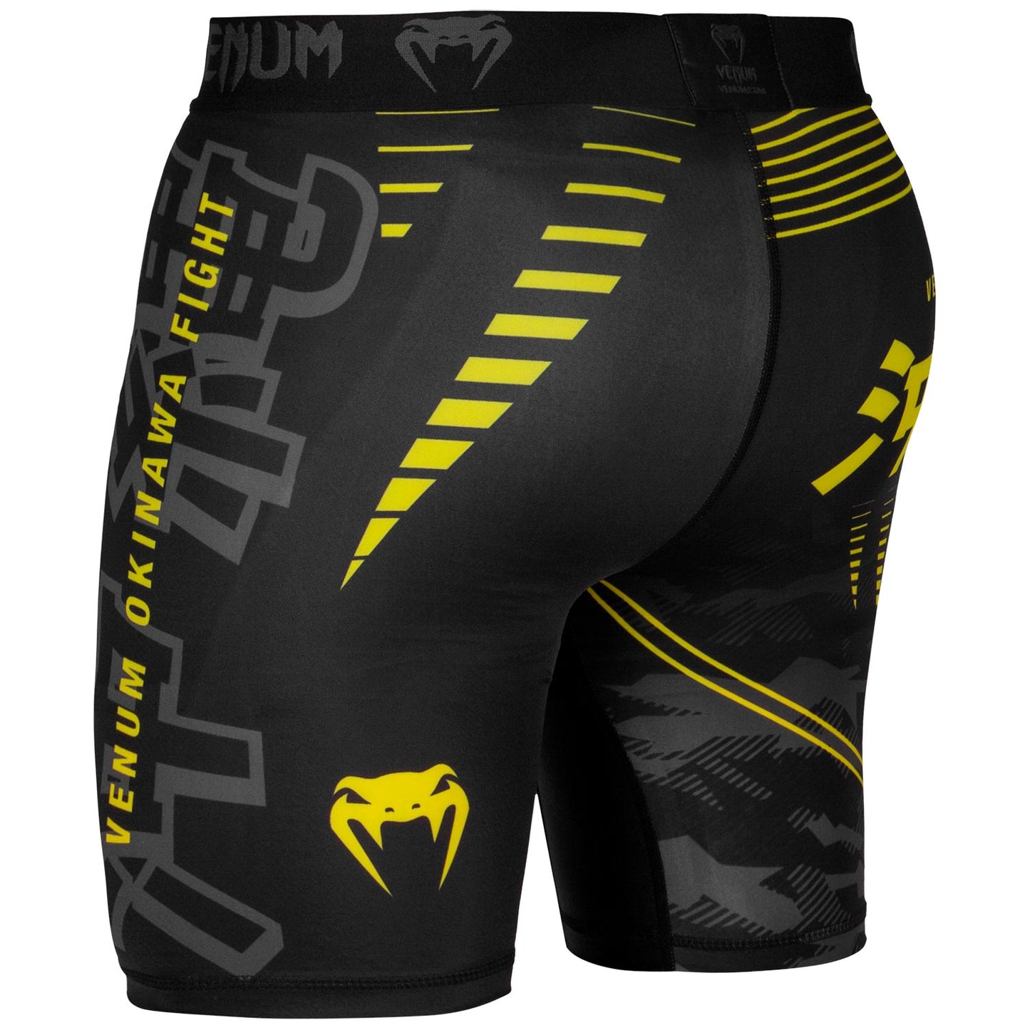 Venum Okinawa 2.0 Compression Shorts - Black/Yellow