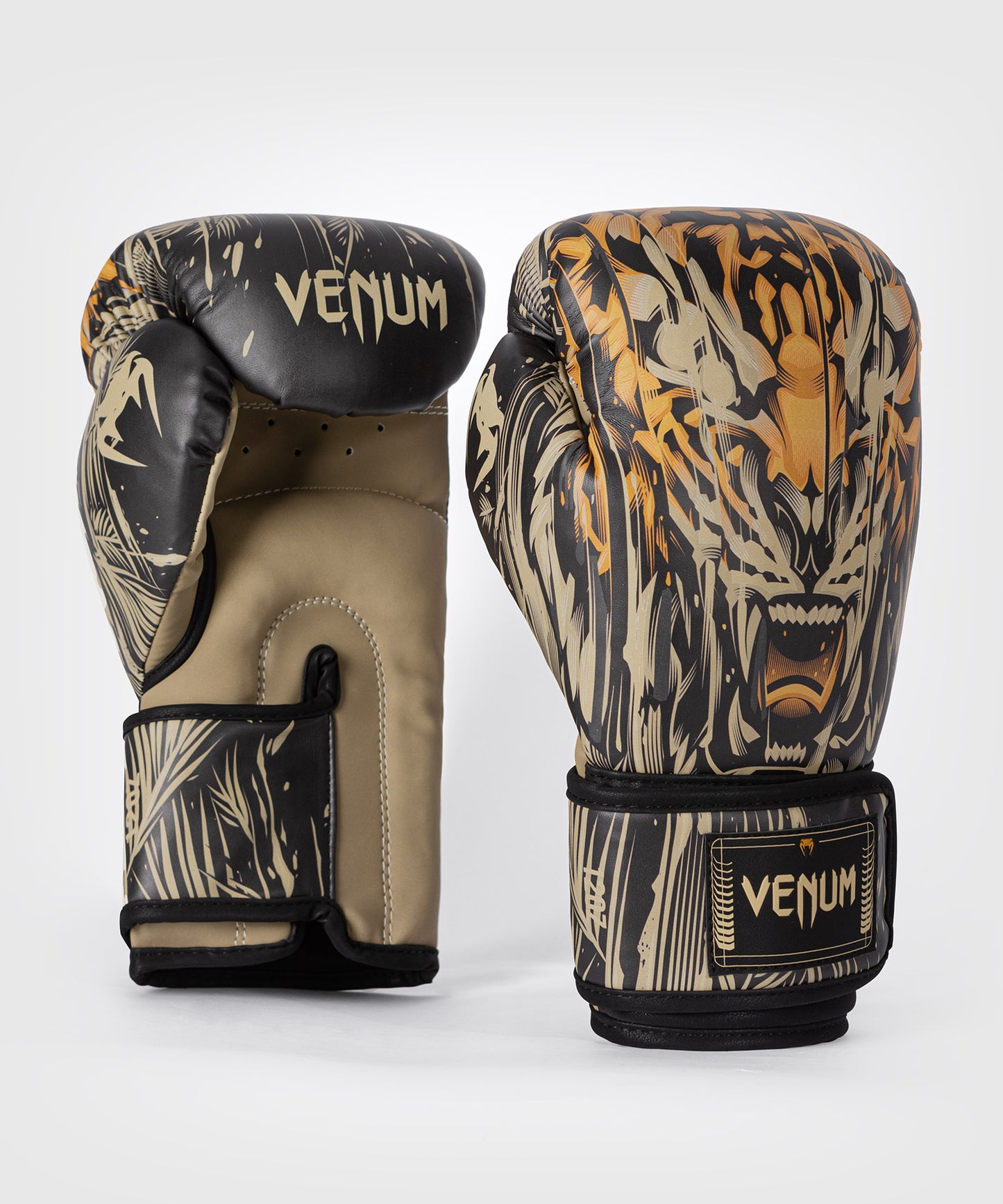 Venum Tiger Guanti da Boxe - Nero/Arancione Neon