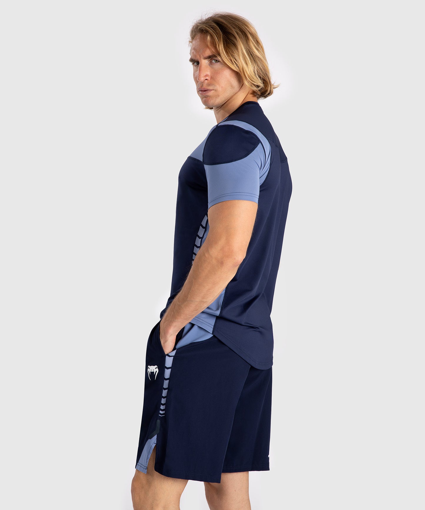 T-shirt Dry-Tech pour Hommes Venum Tempest - Bleu Marine/Bleu