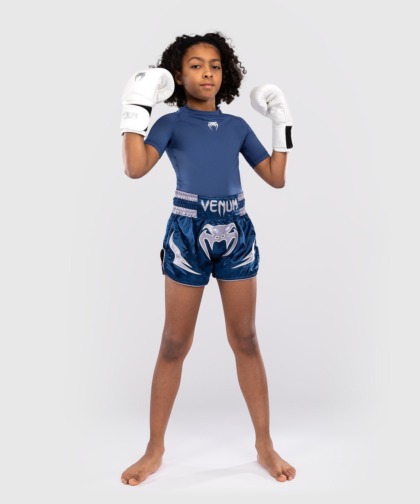 Venum Inferno Kids Thai Shorts - Royal Blue
