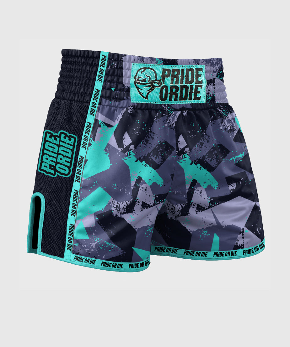 Pride Or Die Reckless 2.0 Muay Thai Shorts - Black