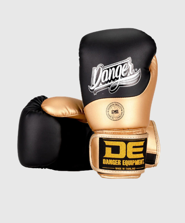 Danger Super Max Ev 2.0 Boxing Gloves - Black/Gold
