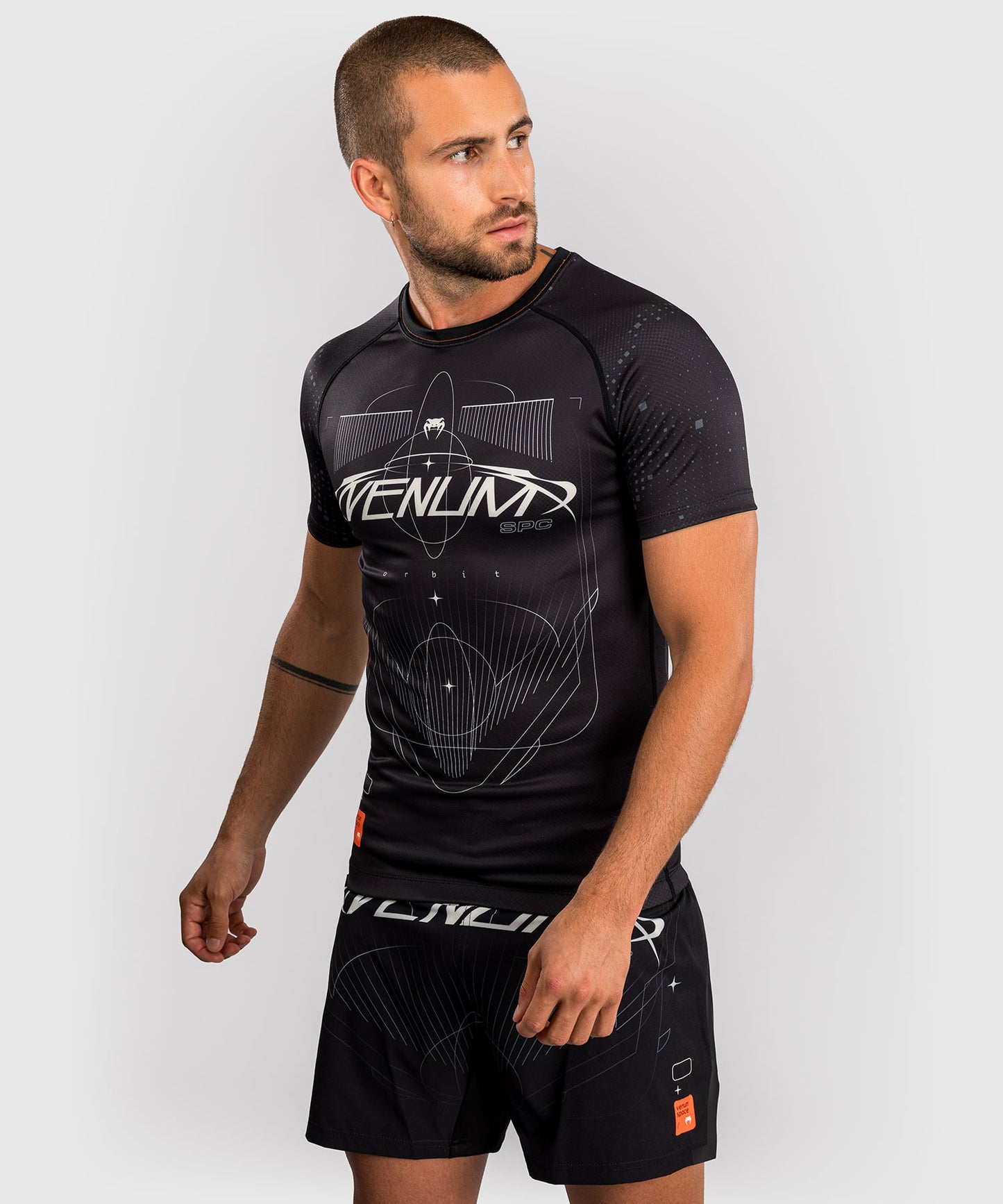 Venum Eclipse Rashguard Manga Corta – Negro/Marfil