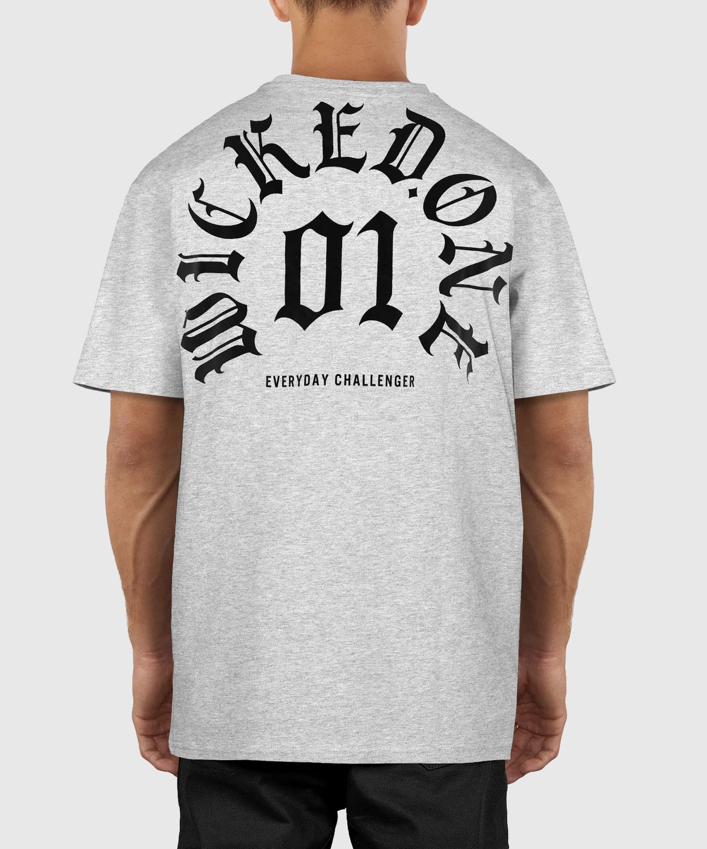 T-Shirt Oversize Wicked One Goat - Gris