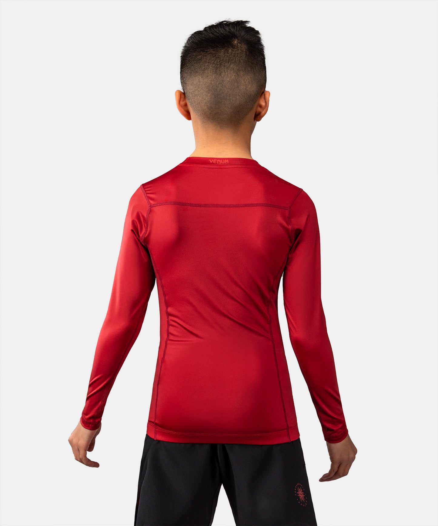 Venum Attack Langarm Rashguard - Schwarz/Rot