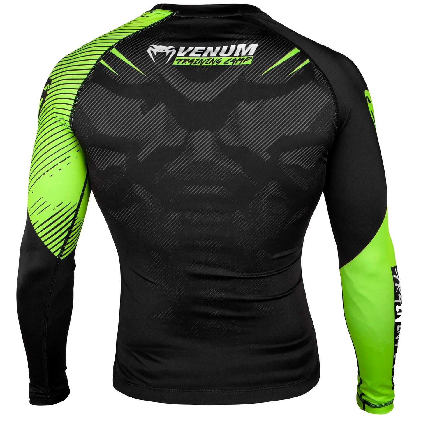 Rashguard Venum Training Camp 2.0 - Long Sleeve - Black/Yellow Fluo