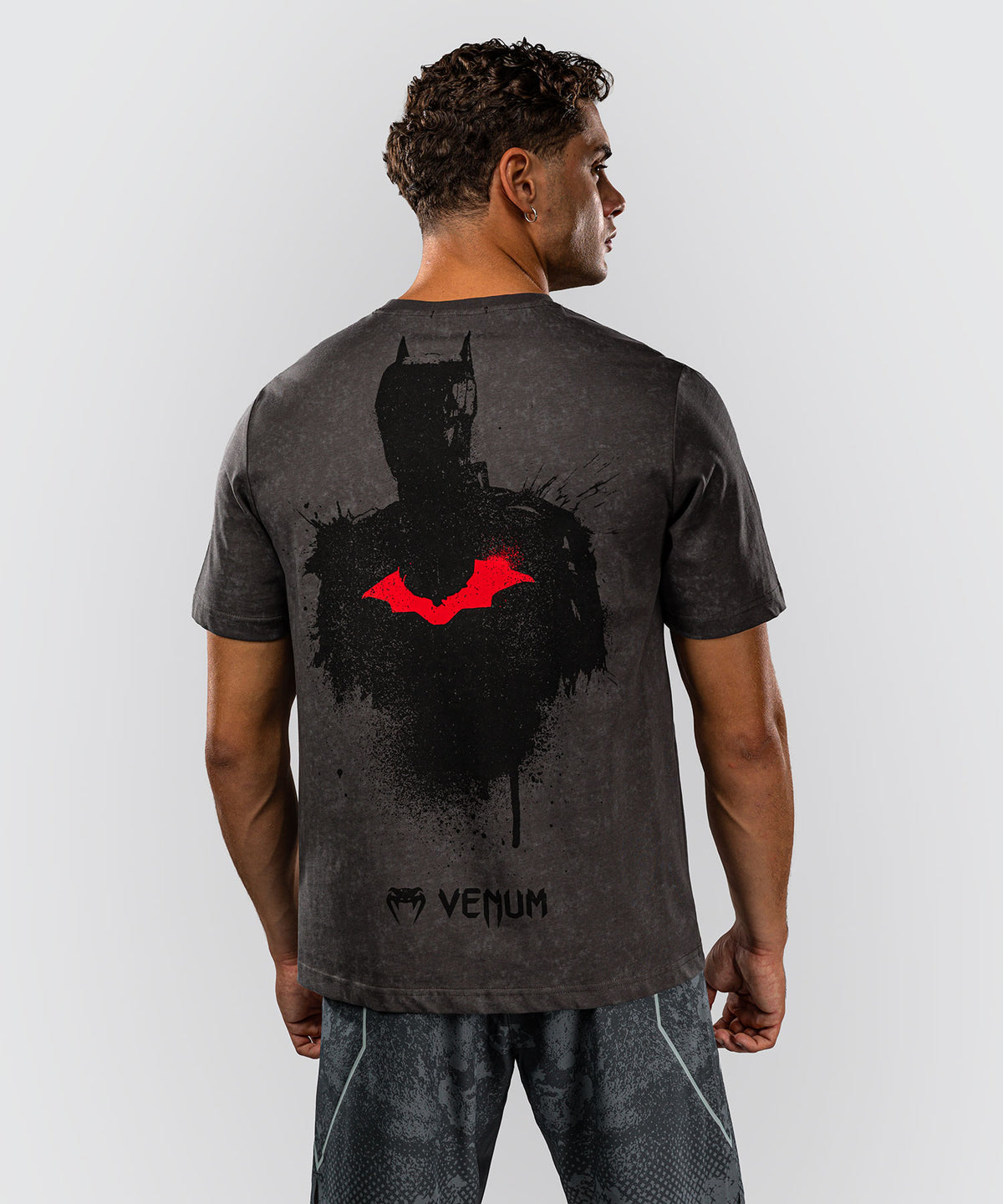 T-shirt en coton Venum x Batman - Gris/Noir/Rouge