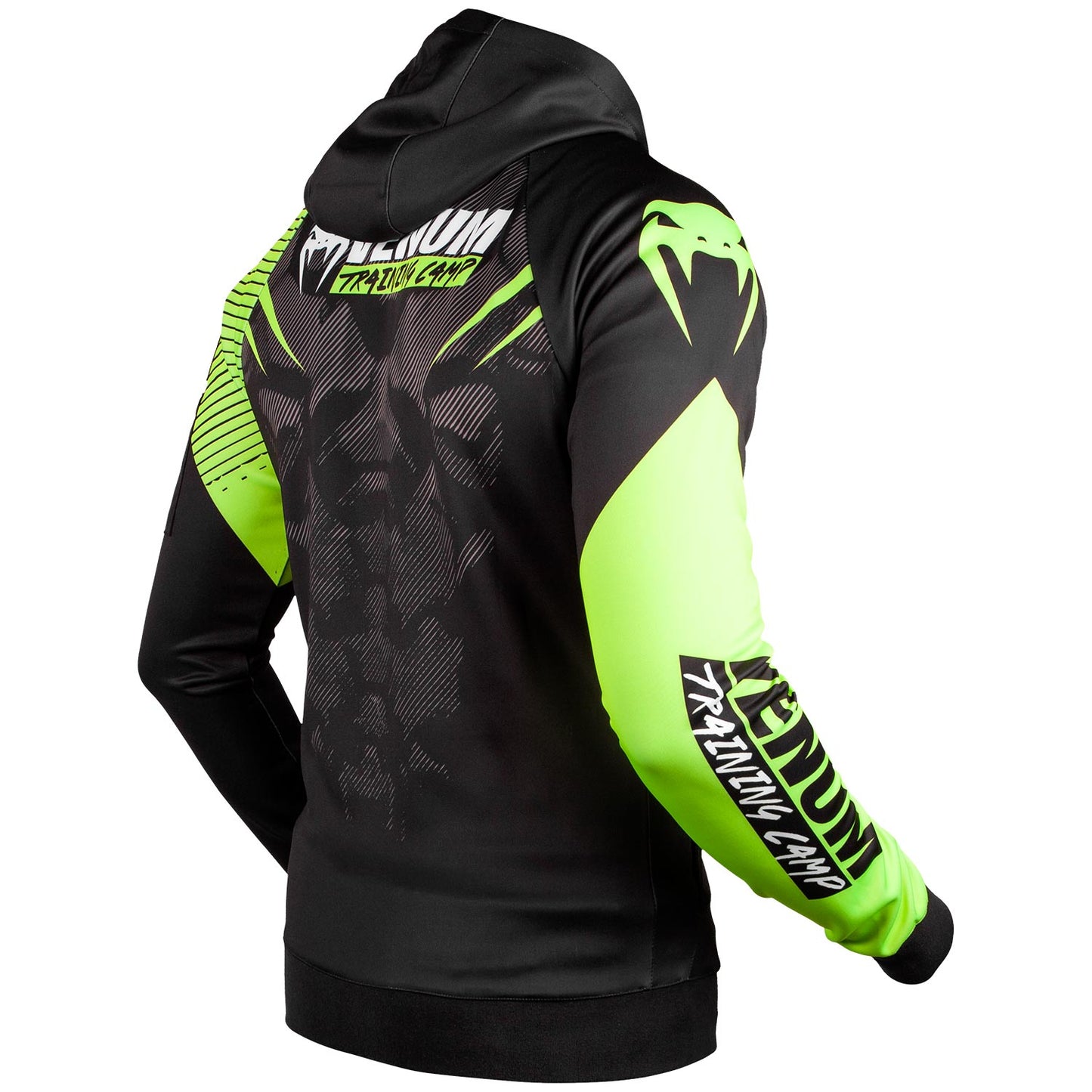 Venum Training Camp 2.0 Hoodie - Black/Neo Yellow